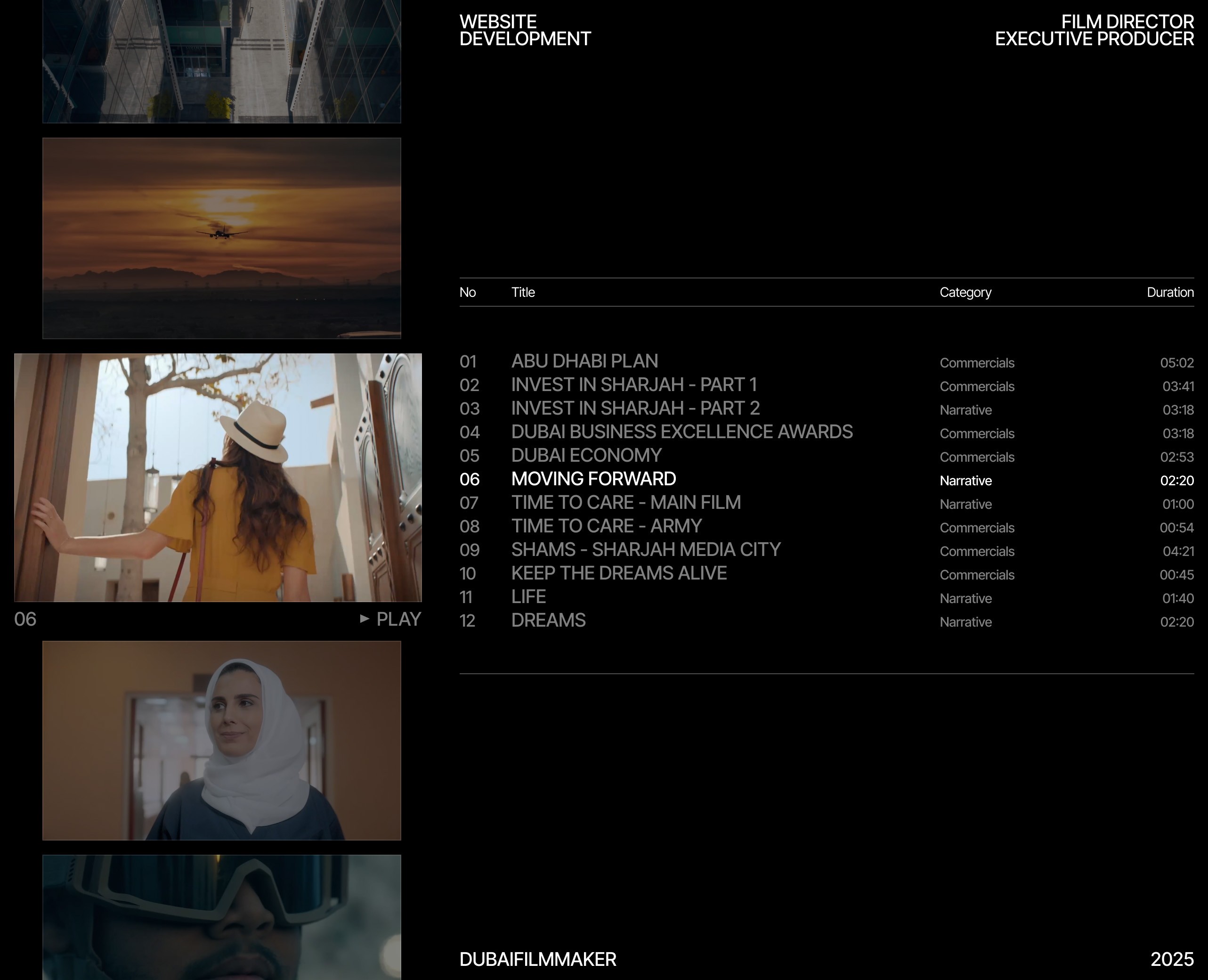 Dubaifilmmaker | Corporate website development на Dprofile