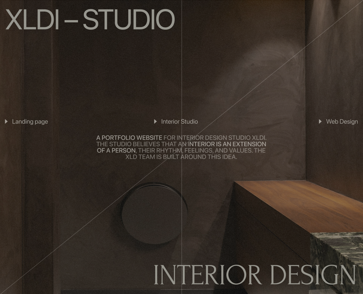 Interior & Architectural Design Studio | Landing page — Интерфейсы, Анимация на Dprofile