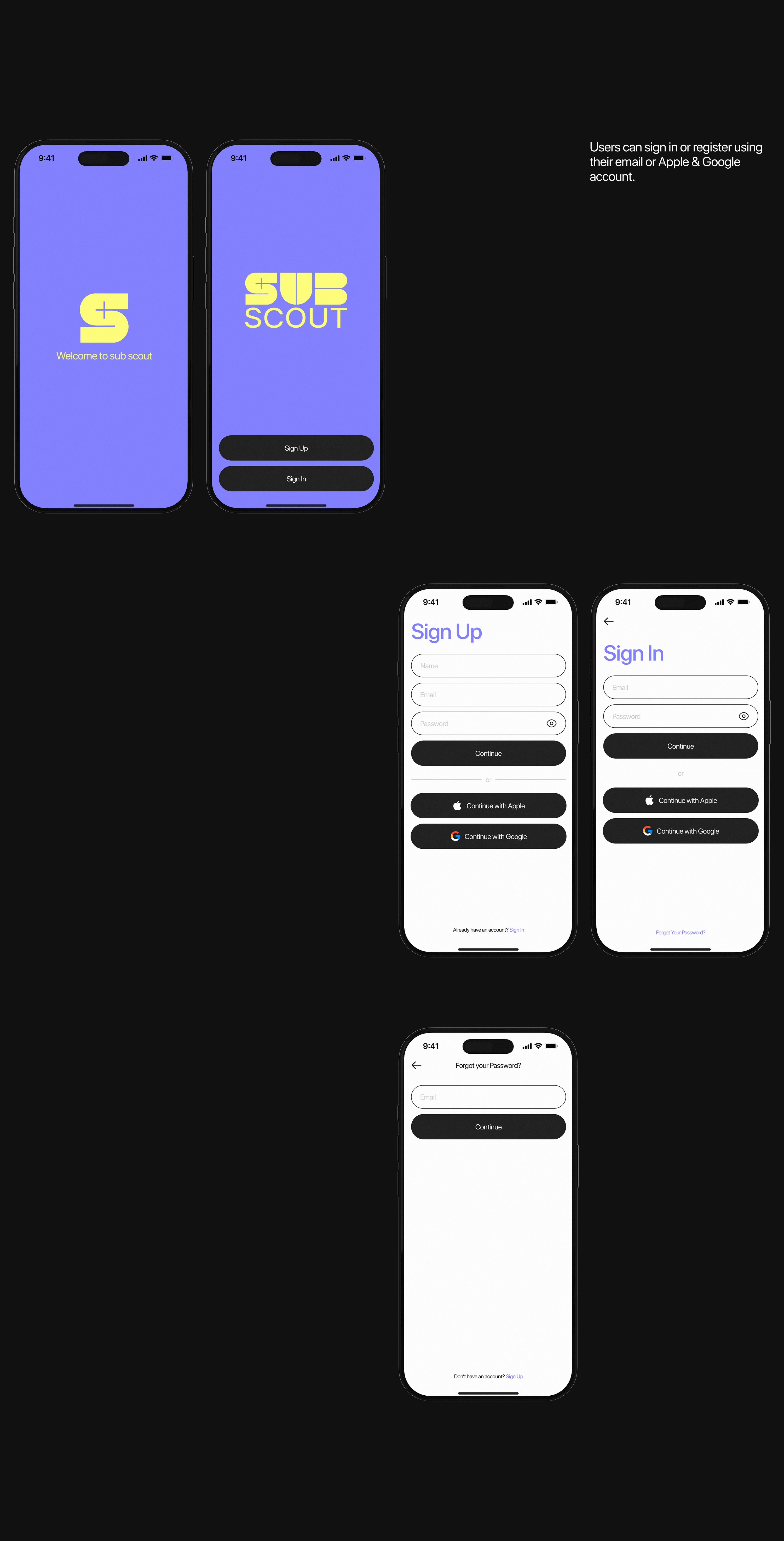Приложение SubScout | UX / UI — Изображение №9 — Интерфейсы на Dprofile