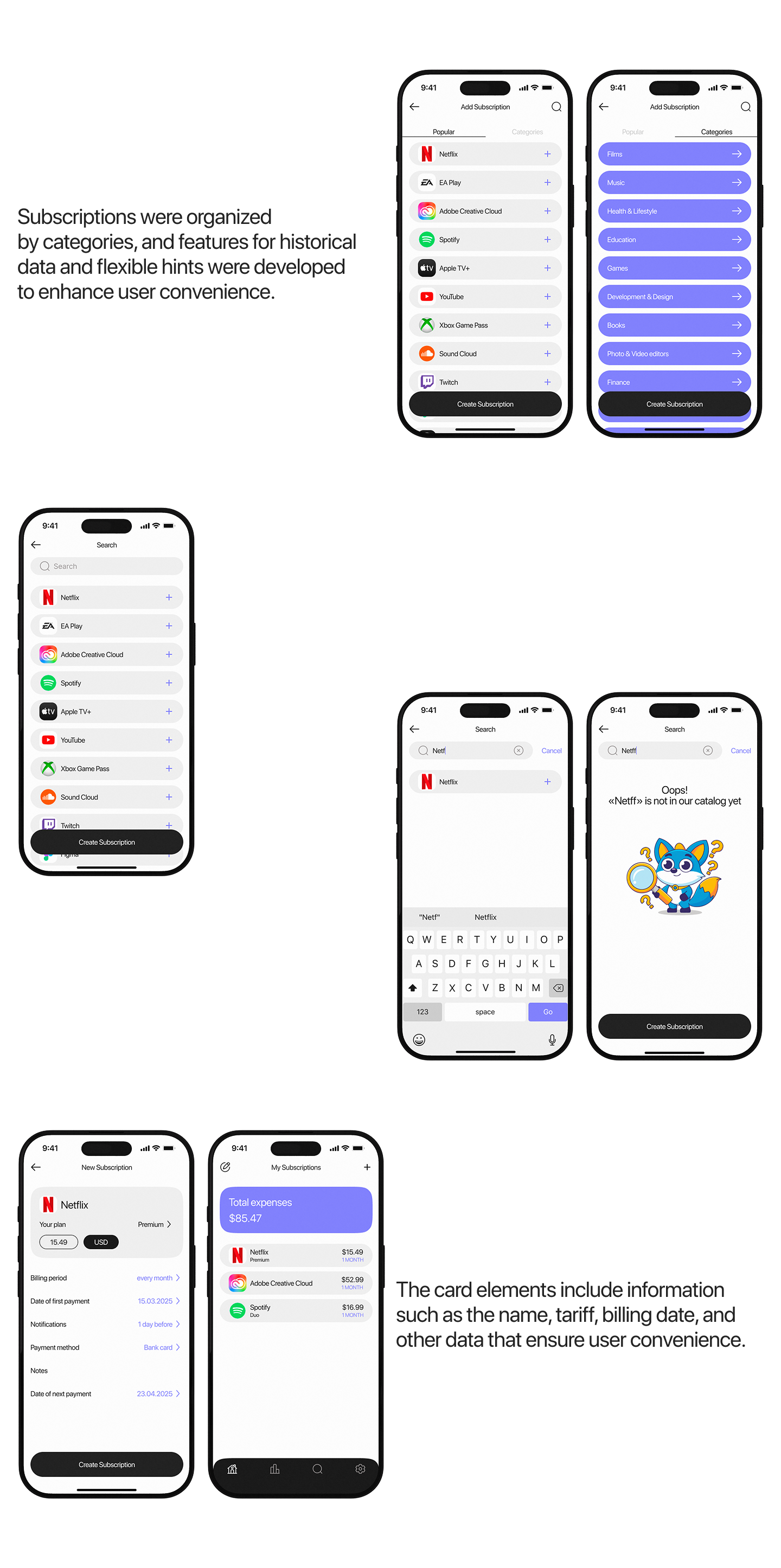 Приложение SubScout | UX / UI — Изображение №14 — Интерфейсы на Dprofile