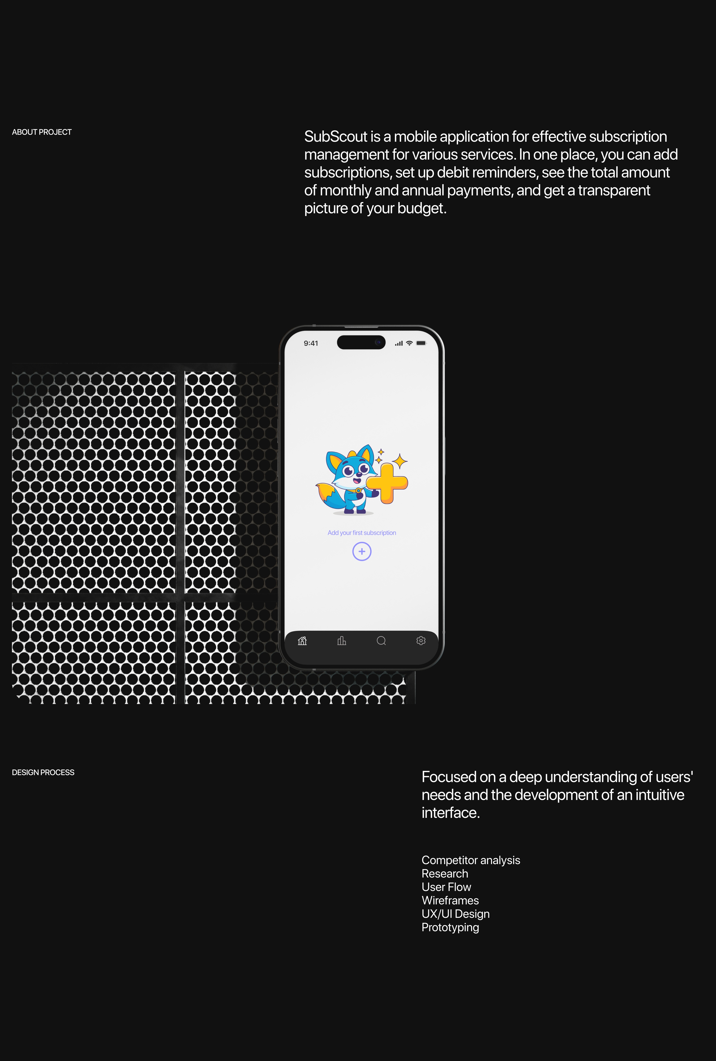 Приложение SubScout | UX / UI — Изображение №2 — Интерфейсы на Dprofile