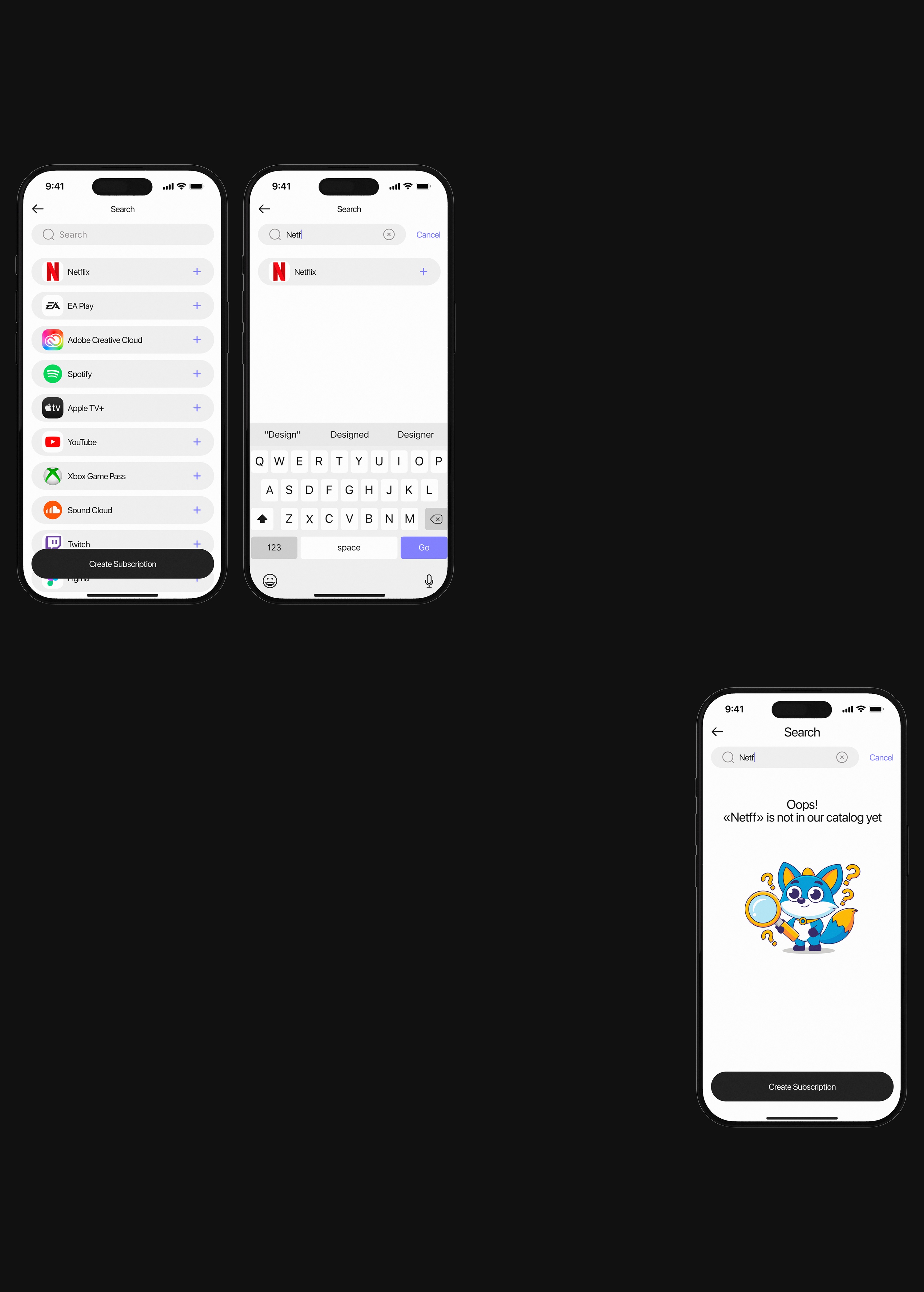 Приложение SubScout | UX / UI — Изображение №13 — Интерфейсы на Dprofile