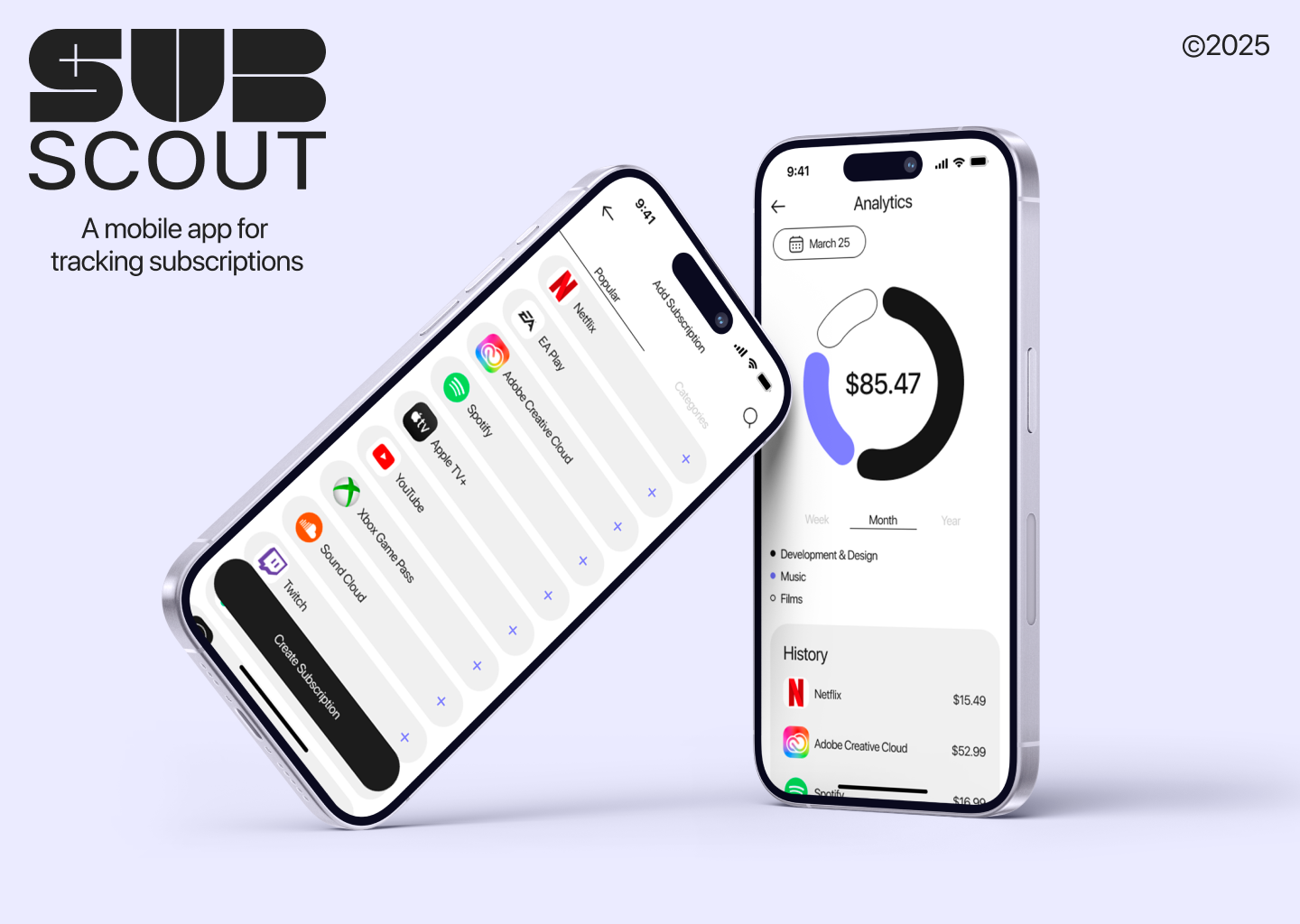 Приложение SubScout | UX / UI — Изображение №1 — Интерфейсы на Dprofile