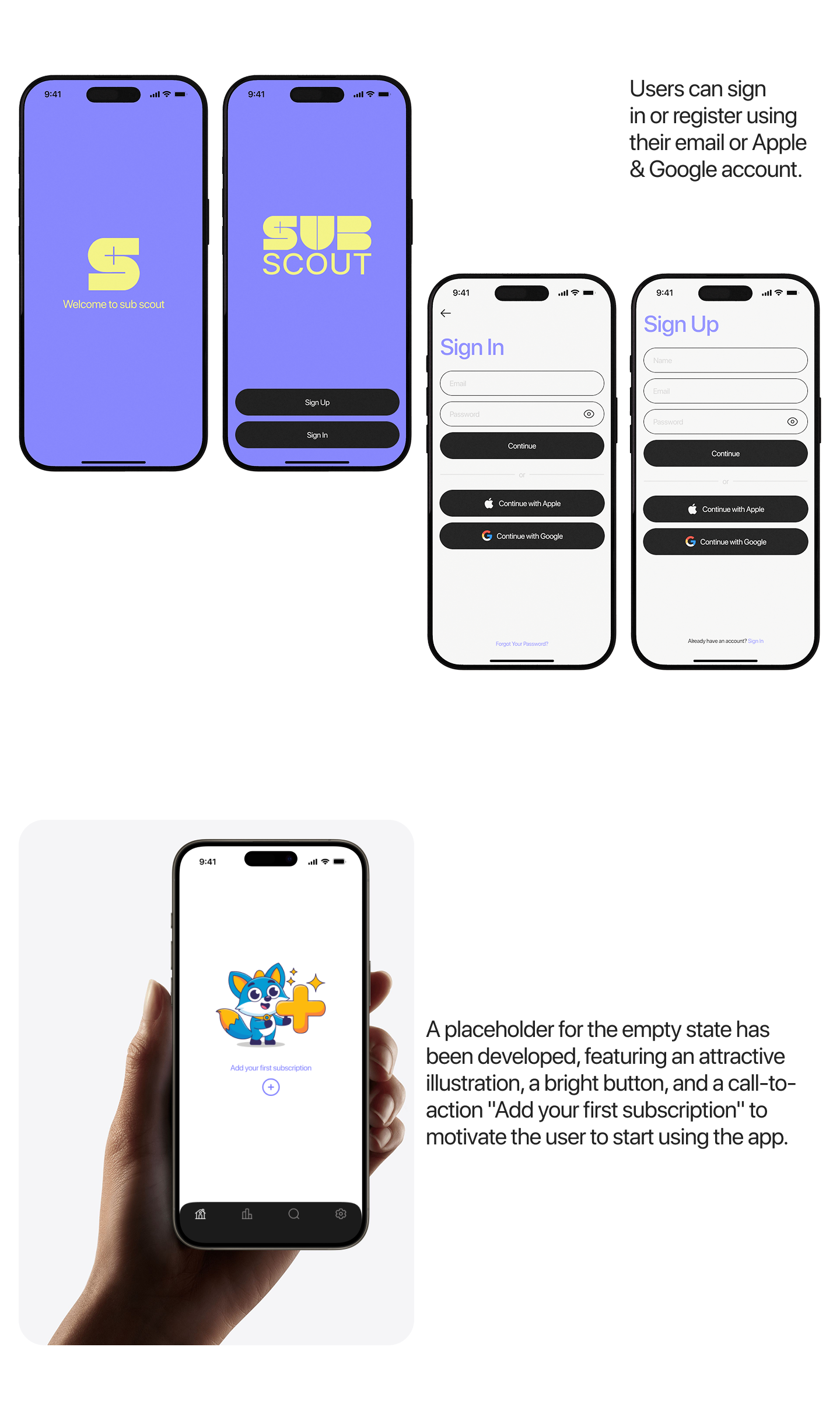 Приложение SubScout | UX / UI — Изображение №11 — Интерфейсы на Dprofile