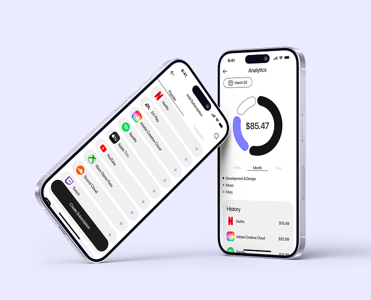 Приложение SubScout | UX / UI — Интерфейсы на Dprofile