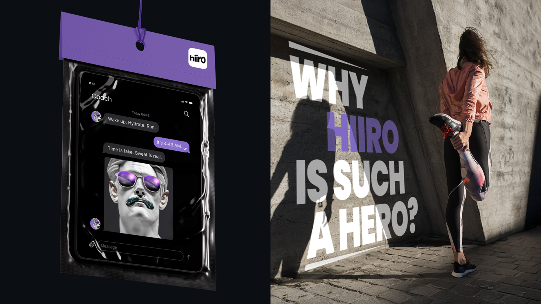 Hiiro, your personal running coach — Изображение №2 — Брендинг, Маркетинг на Dprofile