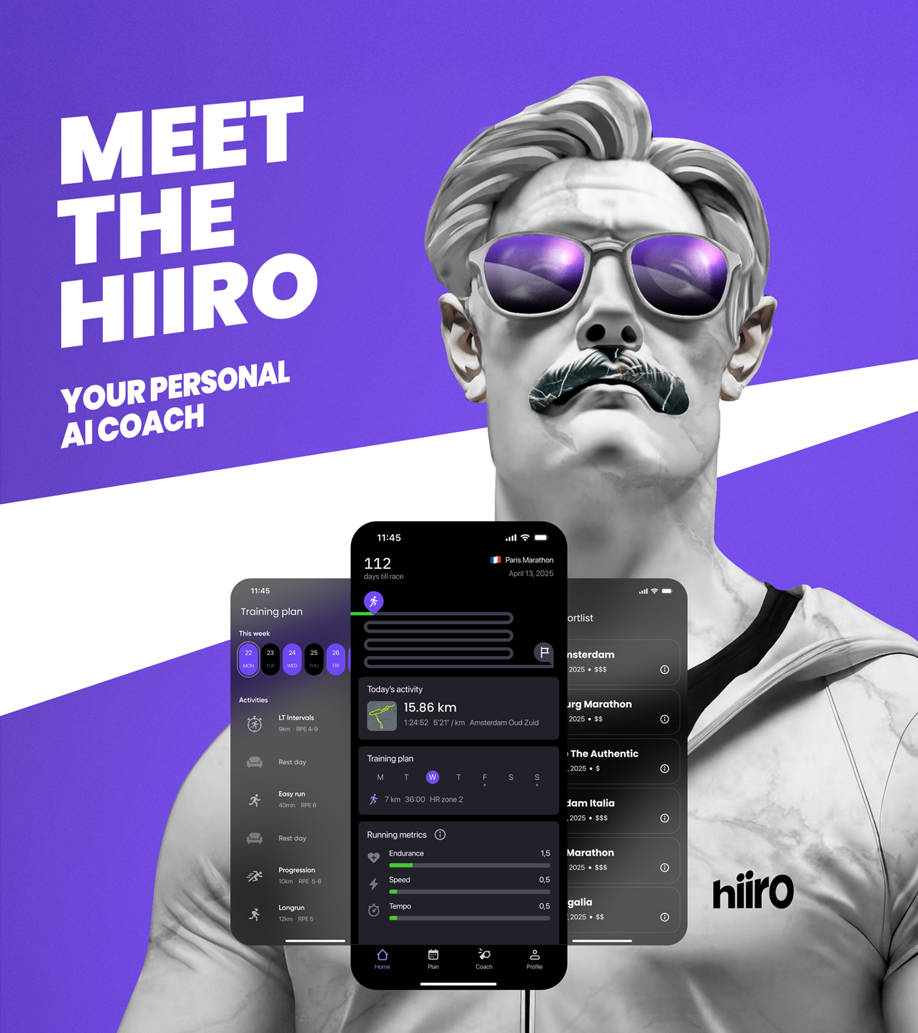 Hiiro, your personal running coach — Изображение №1 — Брендинг, Маркетинг на Dprofile