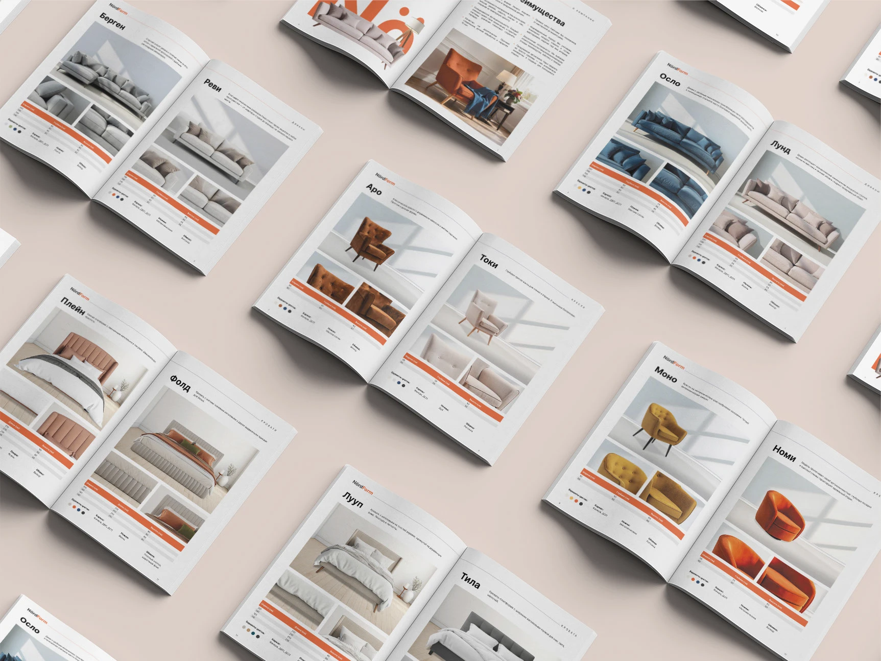 Каталог и полиграфия для бренда мебели — Изображение №13 — Брендинг, Графика на Dprofile