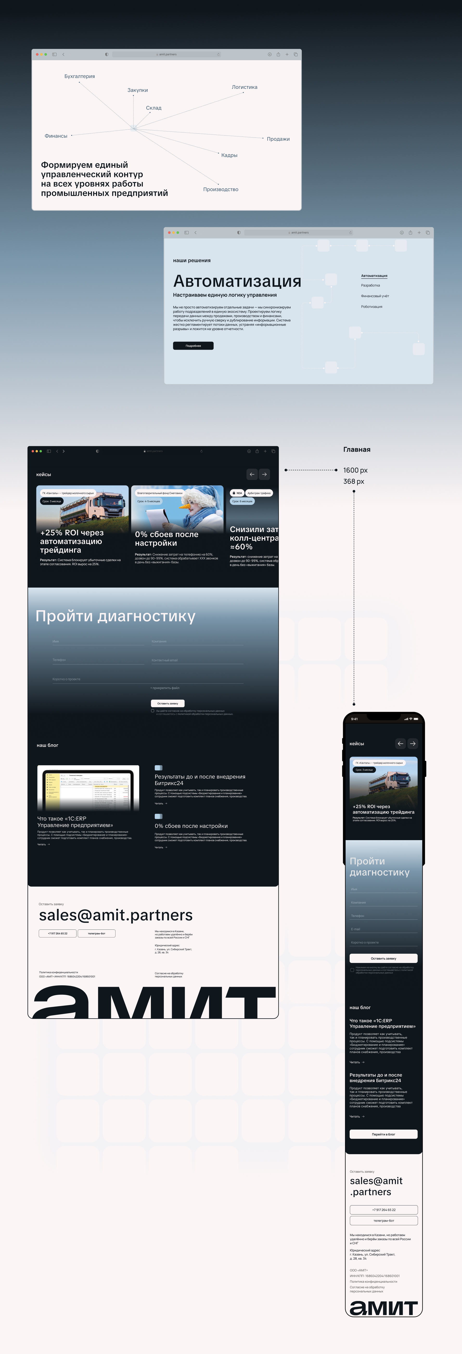 AMIT | Айдентика и сайт — Изображение №19 — Интерфейсы, Брендинг на Dprofile
