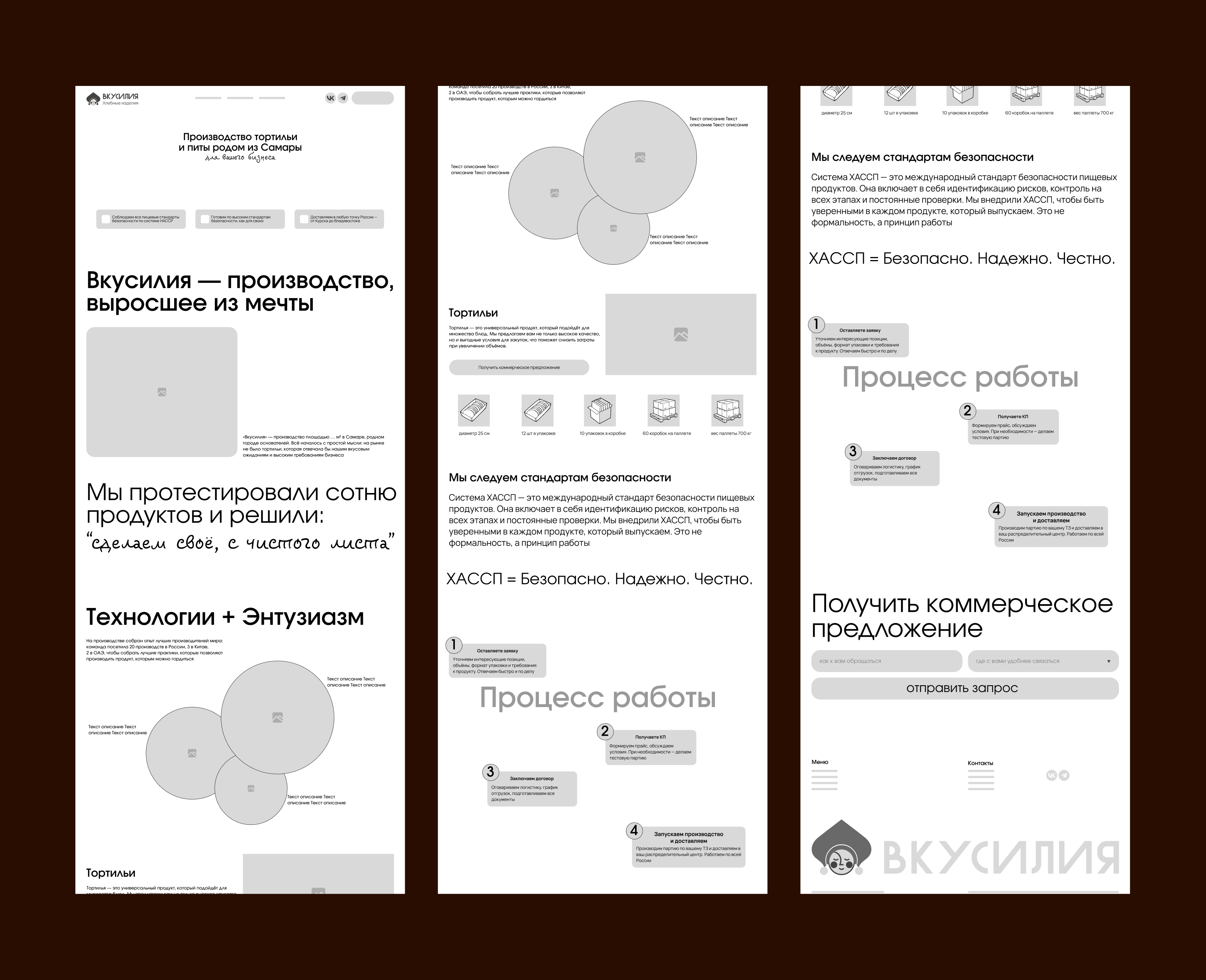 Сайт для производства тортилий — Изображение №5 — Интерфейсы на Dprofile
