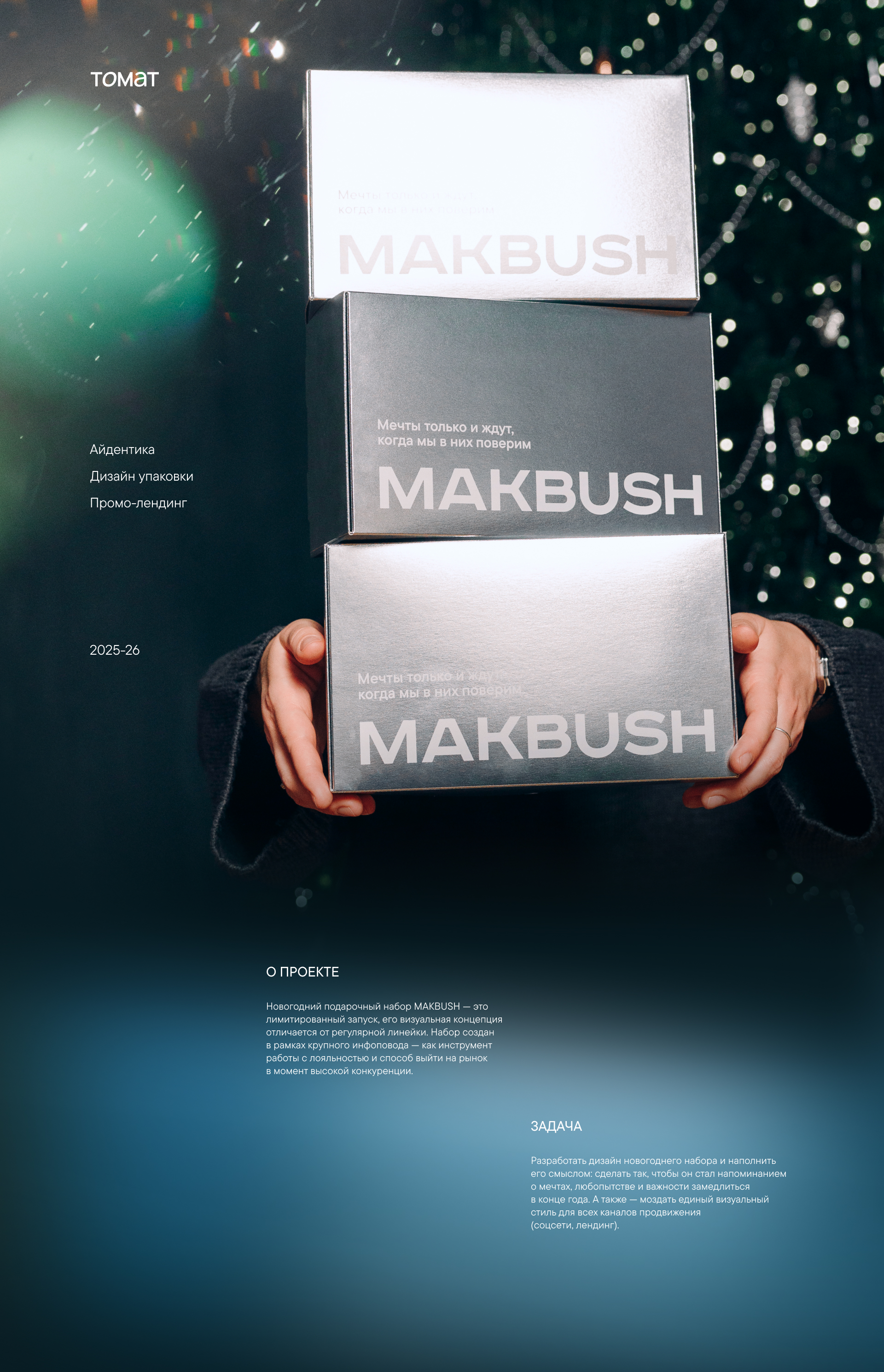 MAKBUSH | Новогодний бокс — Изображение №1 — Брендинг, Графика на Dprofile