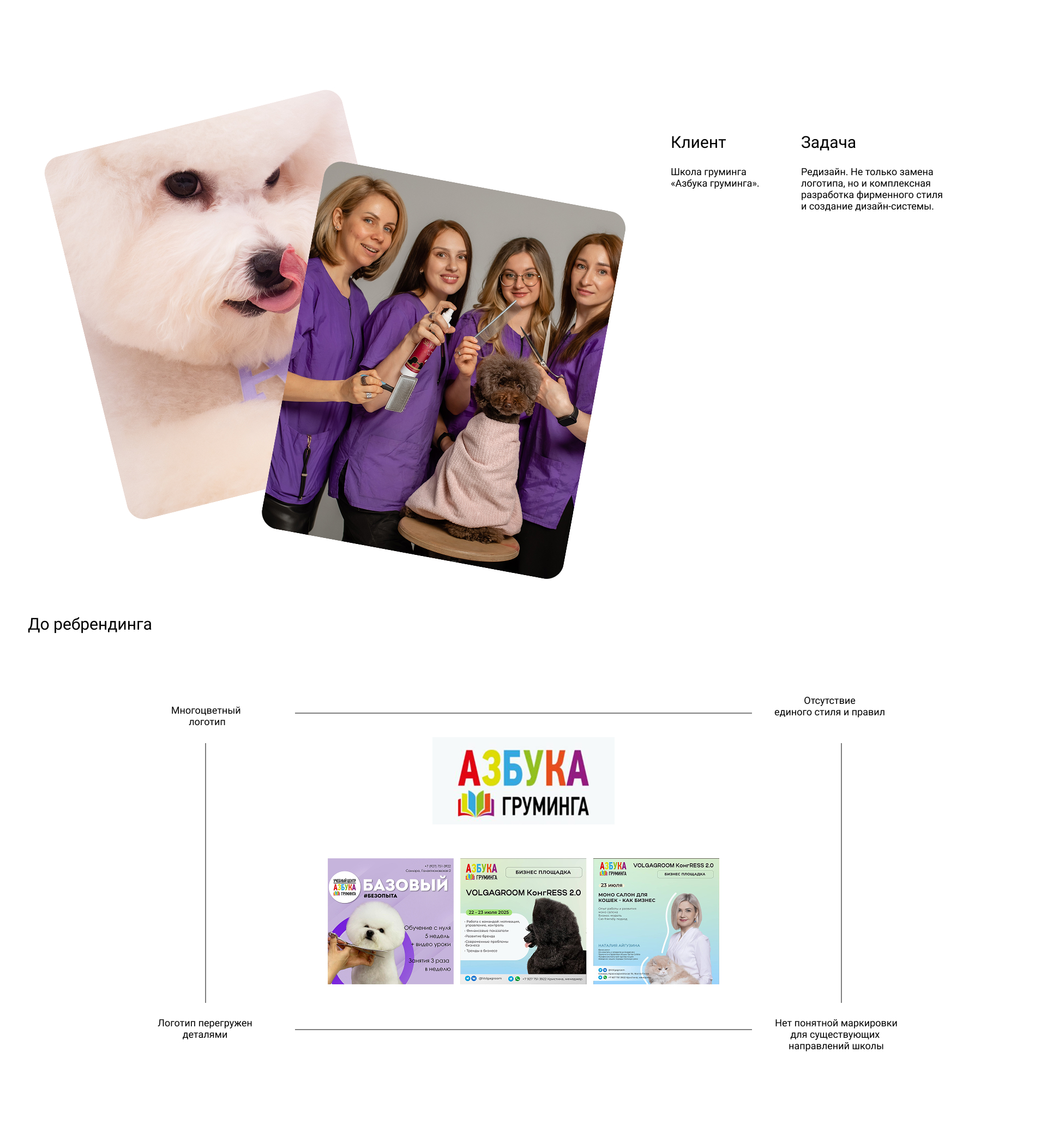 Азбука груминга | Фирменный стиль для школы груминга — Изображение №2 — Брендинг, Графика на Dprofile
