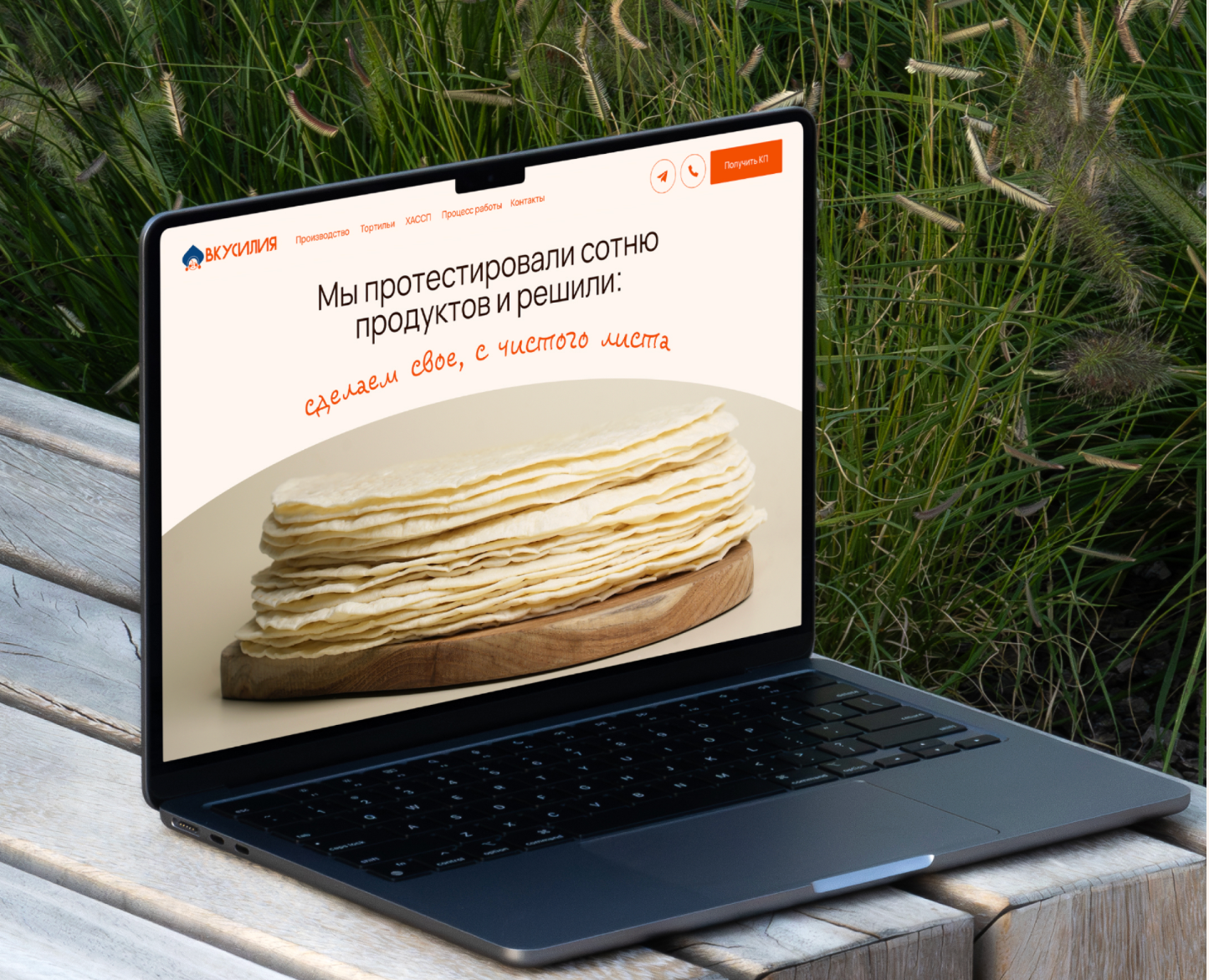 Вкусилия | Дизайн сайта — Интерфейсы на Dprofile