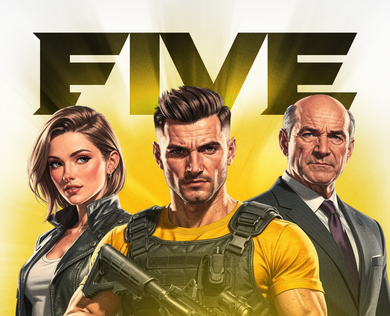 FIVE ONLINE — логотип для игры в жанре GTA — Брендинг на Dprofile