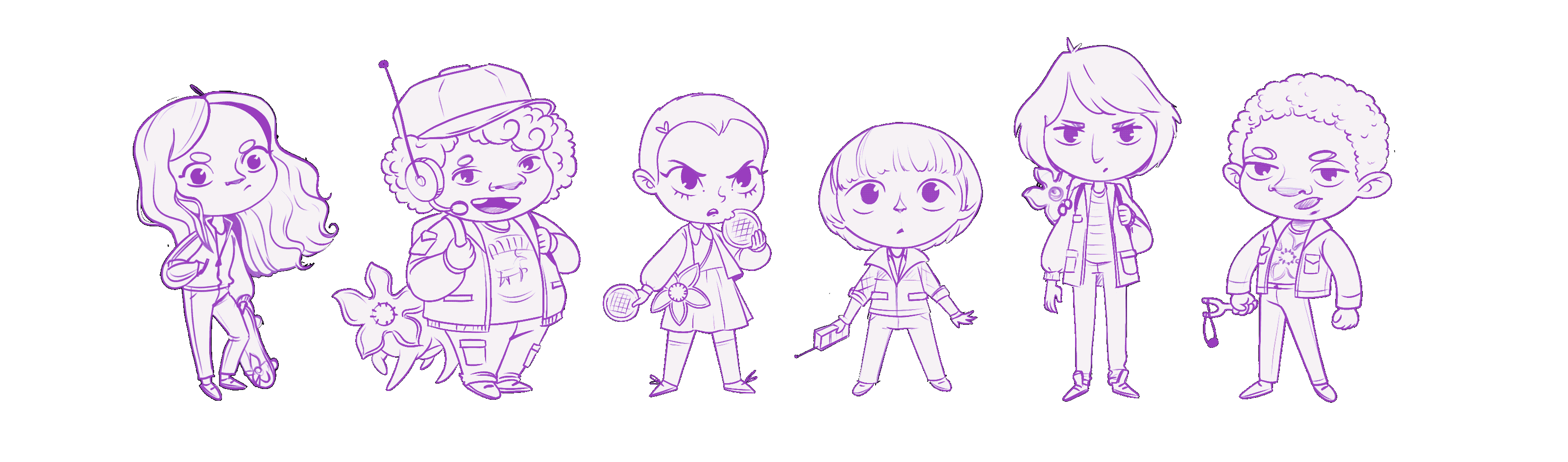 Фан арт по сериалу "Очень странные дела" — Изображение №2 — Иллюстрация на Dprofile