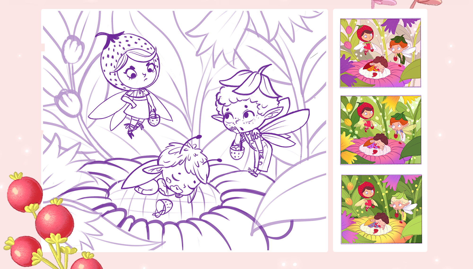 Серия иллюстраций с эльфами — Изображение №8 — Иллюстрация на Dprofile