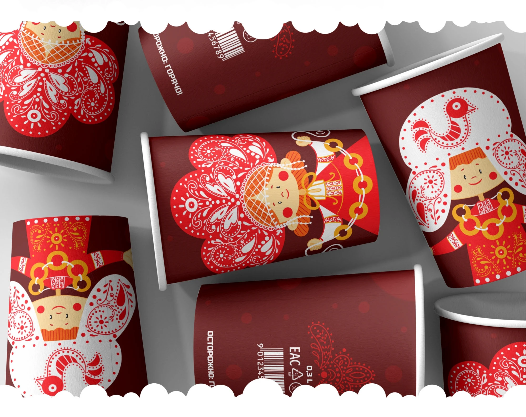 Иллюстрации для стаканчиков с чаем и кофе. — Изображение №4 — Брендинг, Иллюстрация на Dprofile