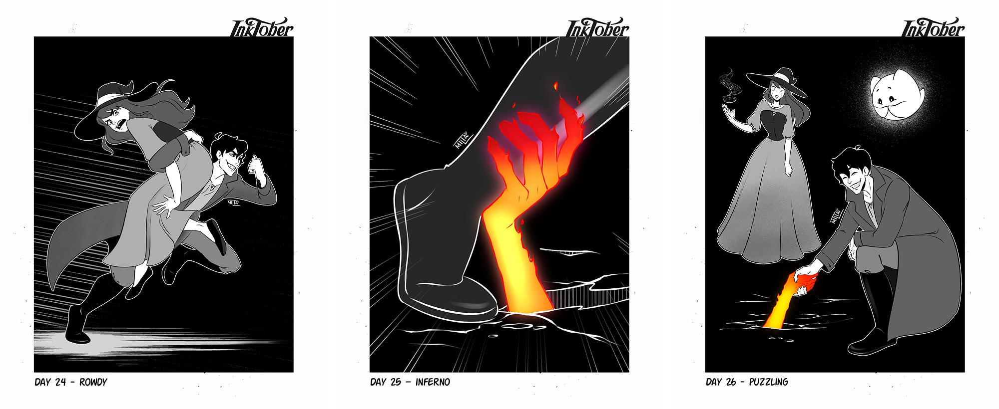 Inktober 2025 — Изображение №16 — Иллюстрация, Графика на Dprofile