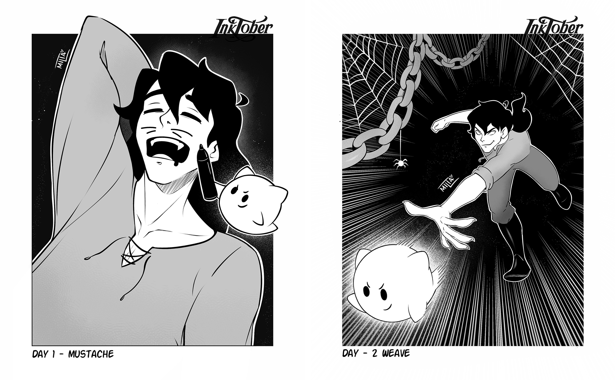 Inktober 2025 — Изображение №3 — Иллюстрация, Графика на Dprofile