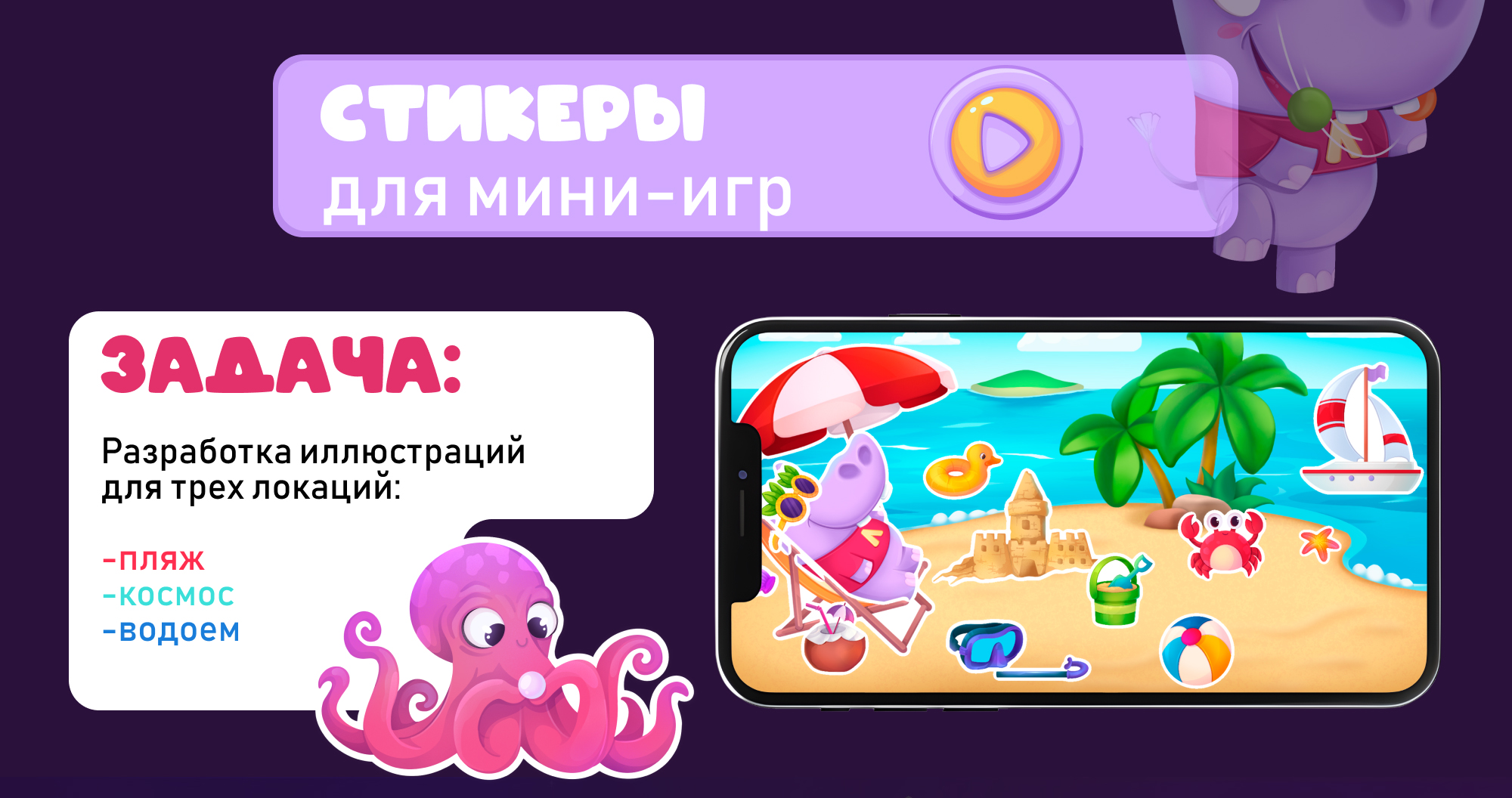 Бренд-персонаж Логопотам. — Изображение №17 — Брендинг, Иллюстрация на Dprofile