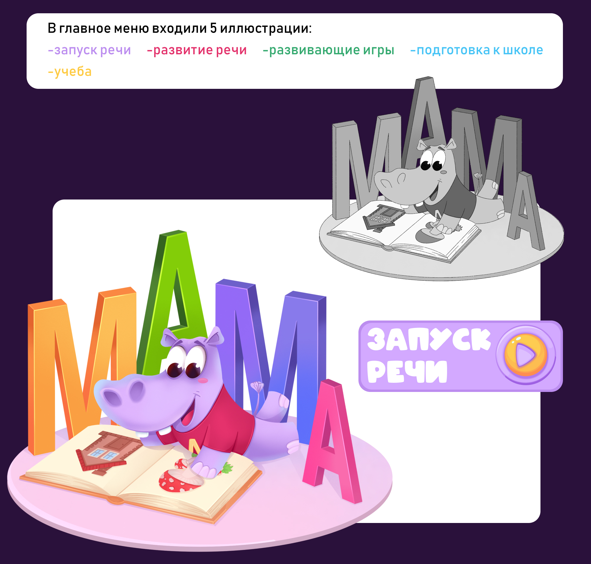 Бренд-персонаж Логопотам. — Изображение №6 — Брендинг, Иллюстрация на Dprofile