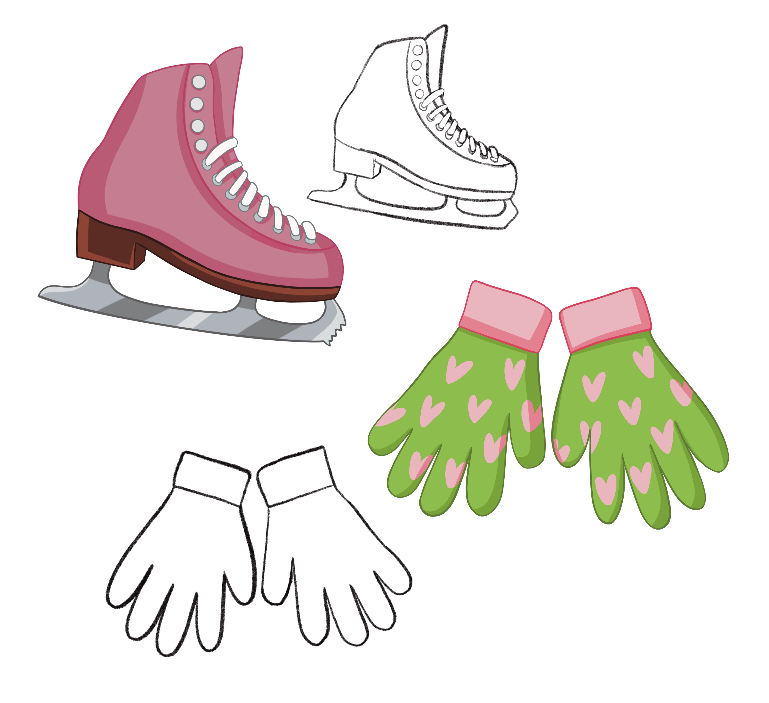 Стикерпак для школы фигурного катания — Изображение №20 — Брендинг, Иллюстрация на Dprofile