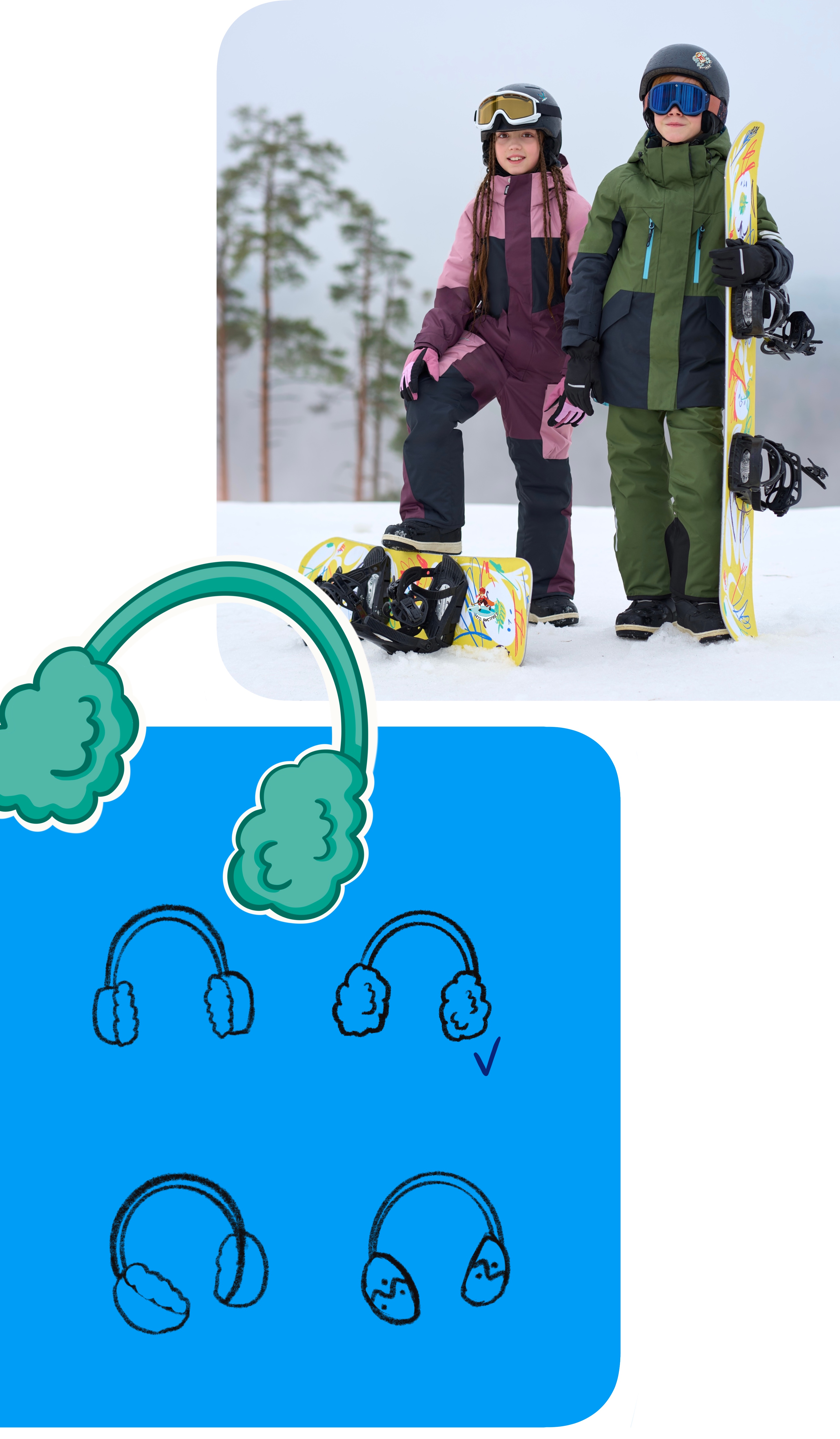 Зимний стикерпак для бренда детской одежды — Изображение №43 — Брендинг, Иллюстрация на Dprofile