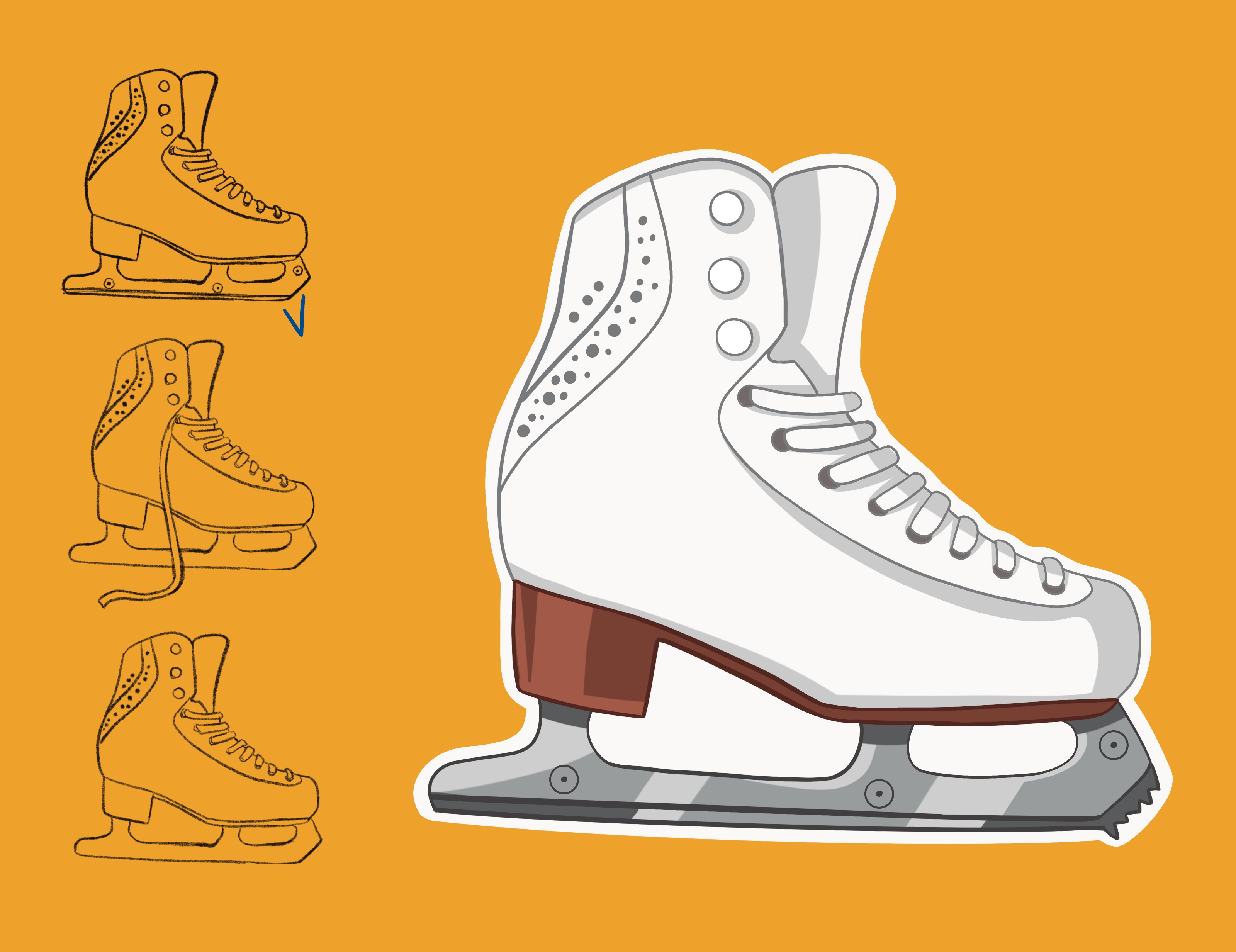 Стикерпак для школы фигурного катания — Изображение №11 — Брендинг, Иллюстрация на Dprofile