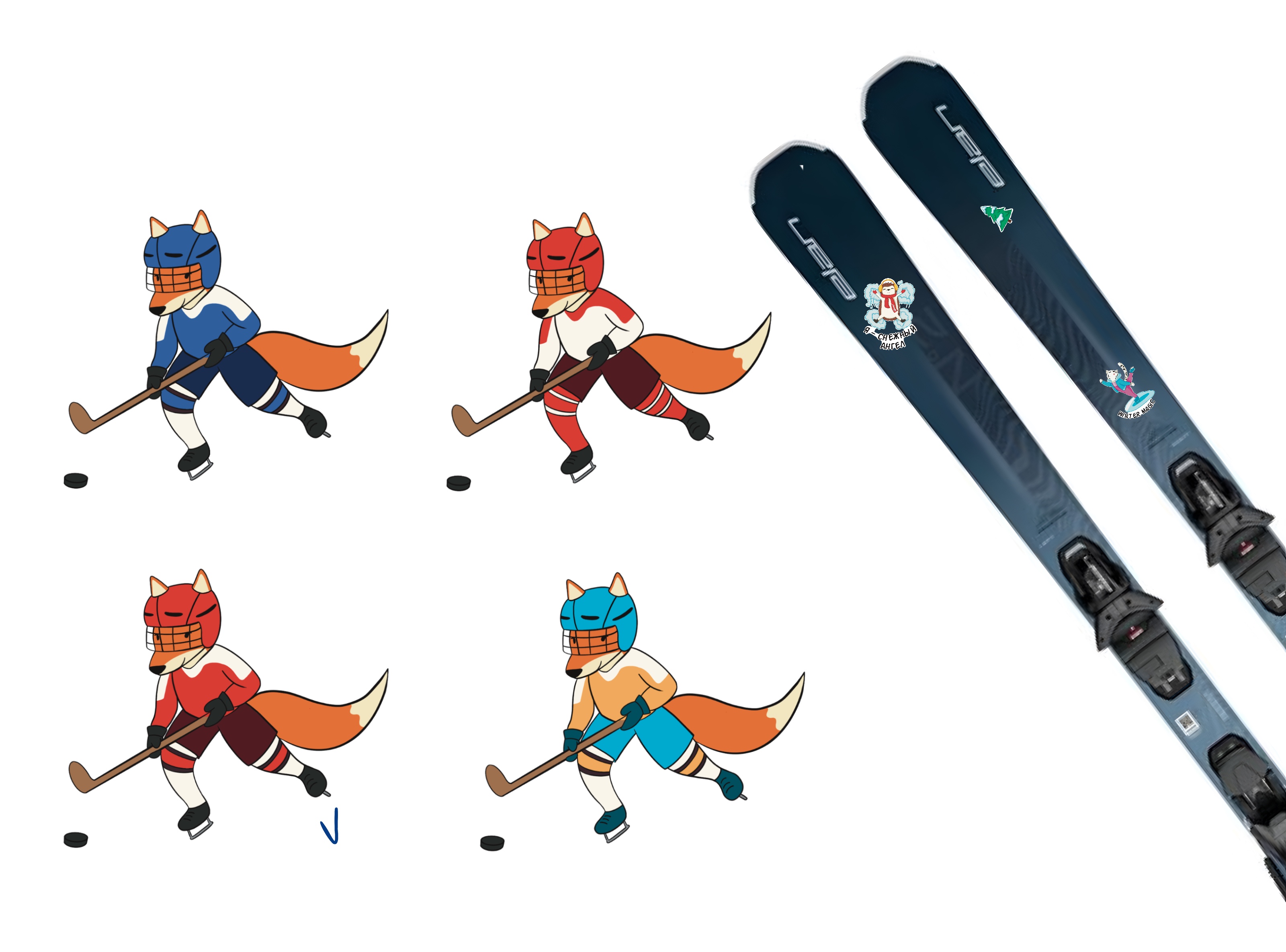 Зимний стикерпак для бренда детской одежды — Изображение №13 — Брендинг, Иллюстрация на Dprofile