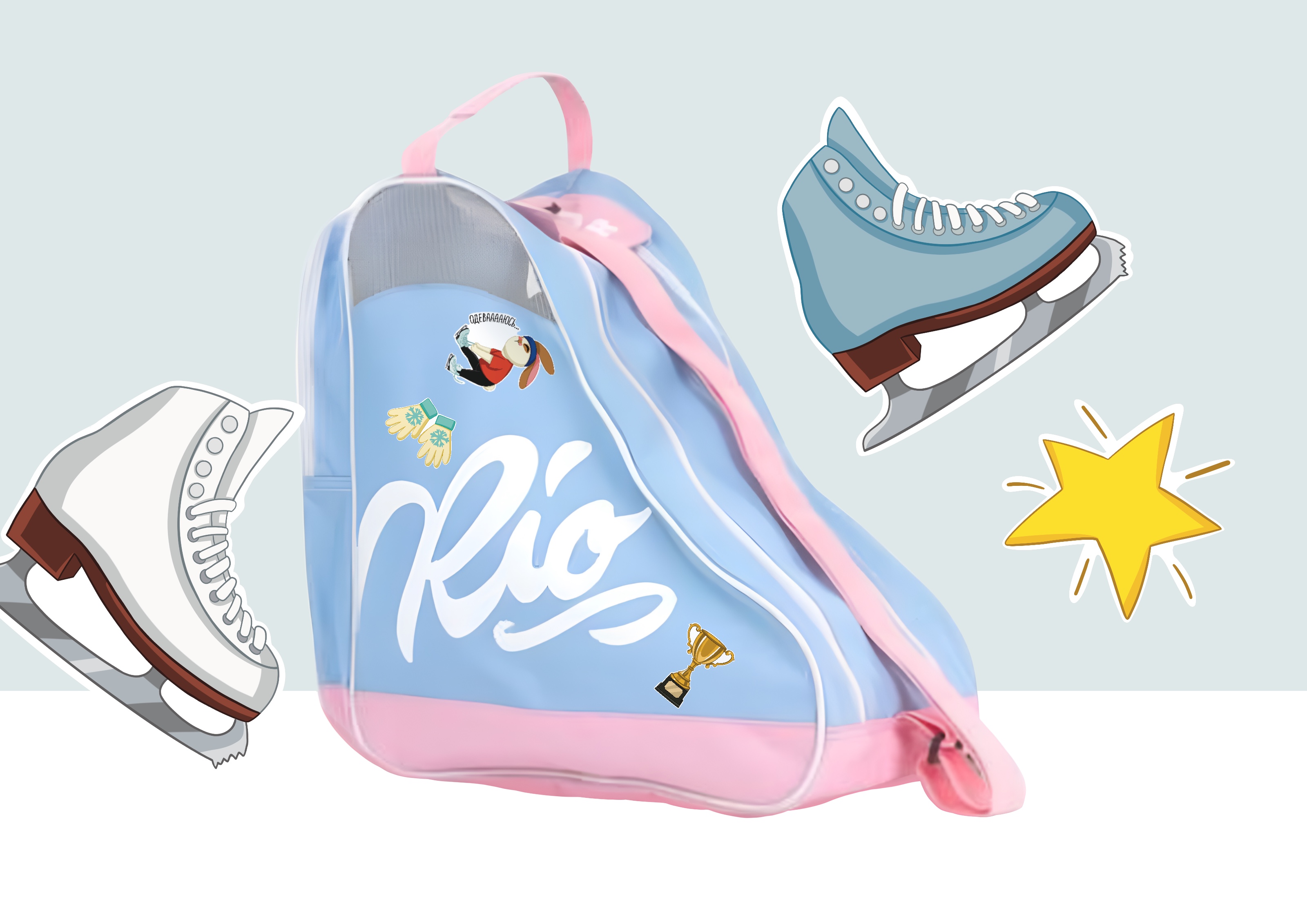 Стикерпак для школы фигурного катания — Изображение №8 — Брендинг, Иллюстрация на Dprofile