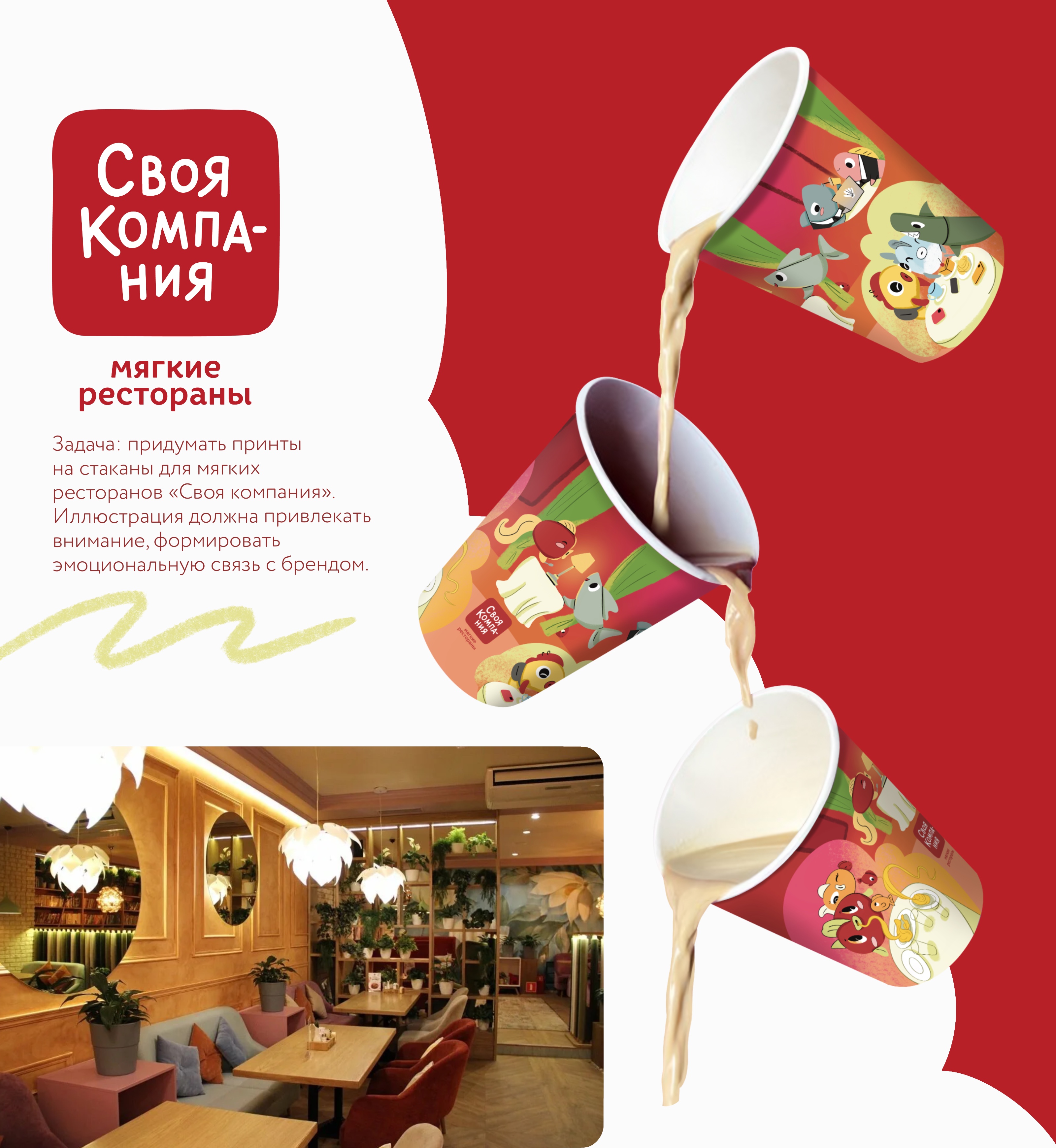 Иллюстрации для кофейного стаканчика. Дизайн упаковки — Изображение №1 — Брендинг, Иллюстрация на Dprofile