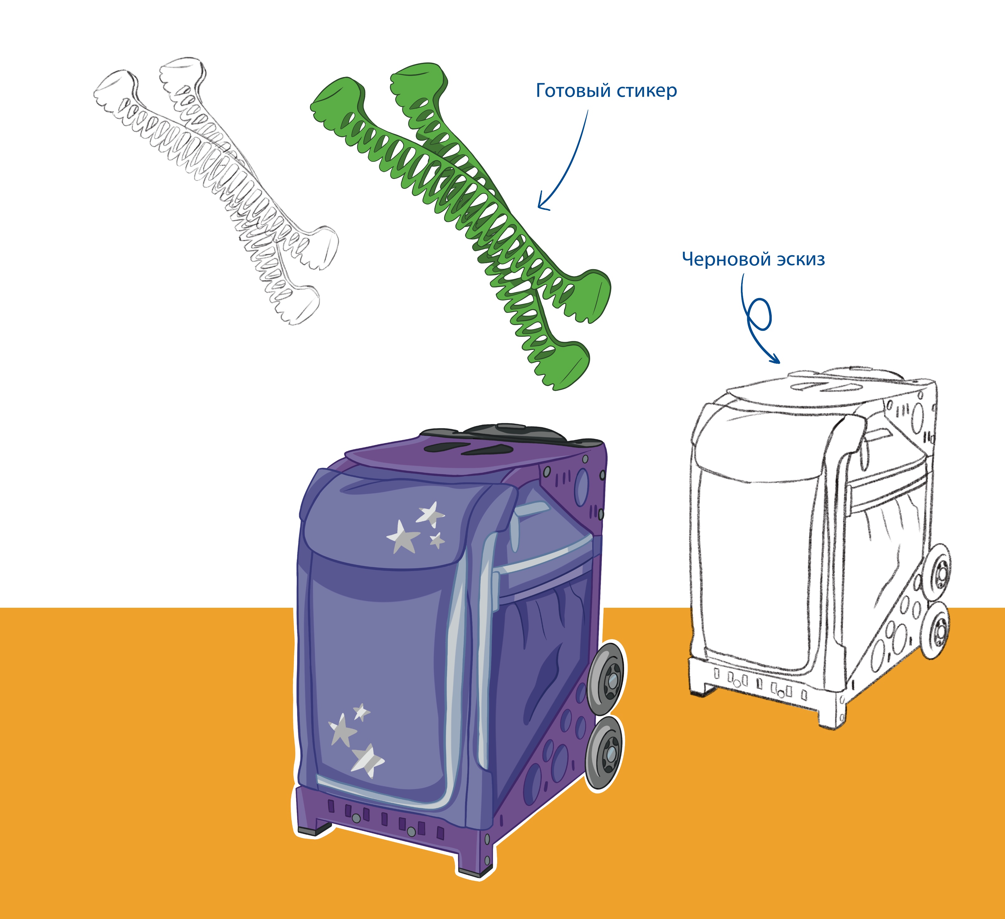 Стикерпак для школы фигурного катания — Изображение №23 — Брендинг, Иллюстрация на Dprofile