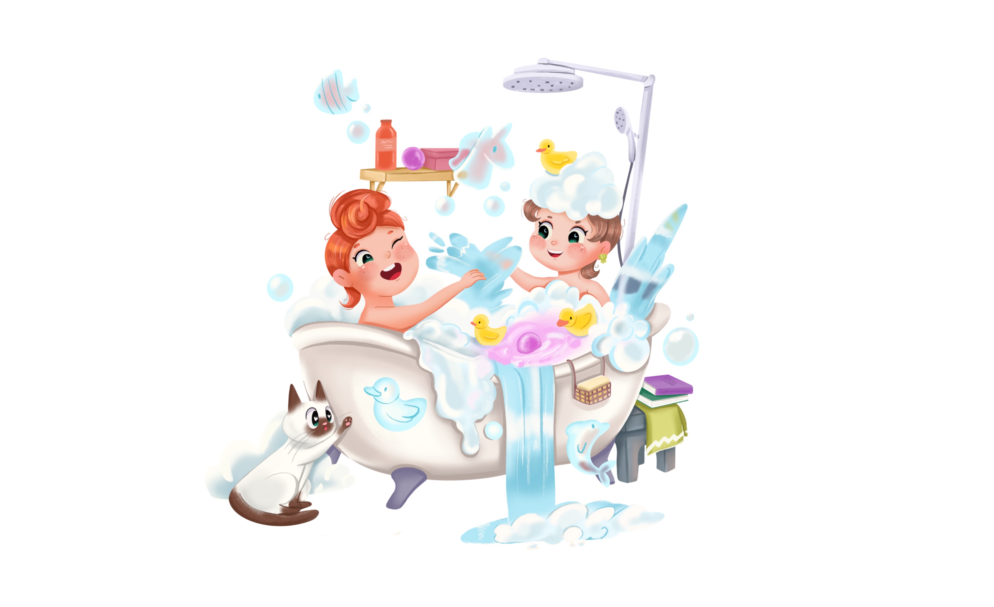 Детская книжная иллюстрация "Гигиена" — Изображение №11 — Иллюстрация, Графика на Dprofile