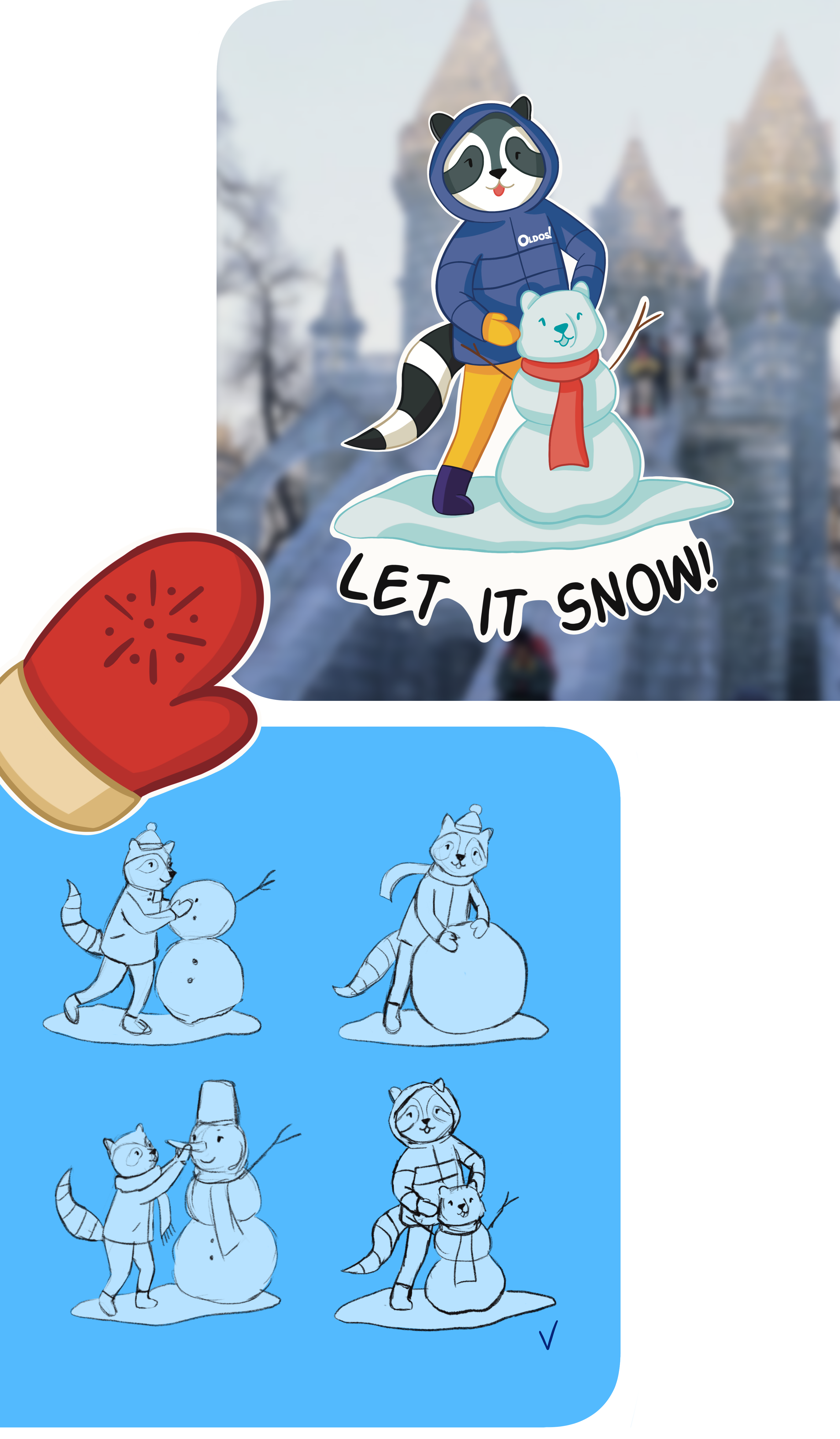 Зимний стикерпак для бренда детской одежды — Изображение №26 — Брендинг, Иллюстрация на Dprofile