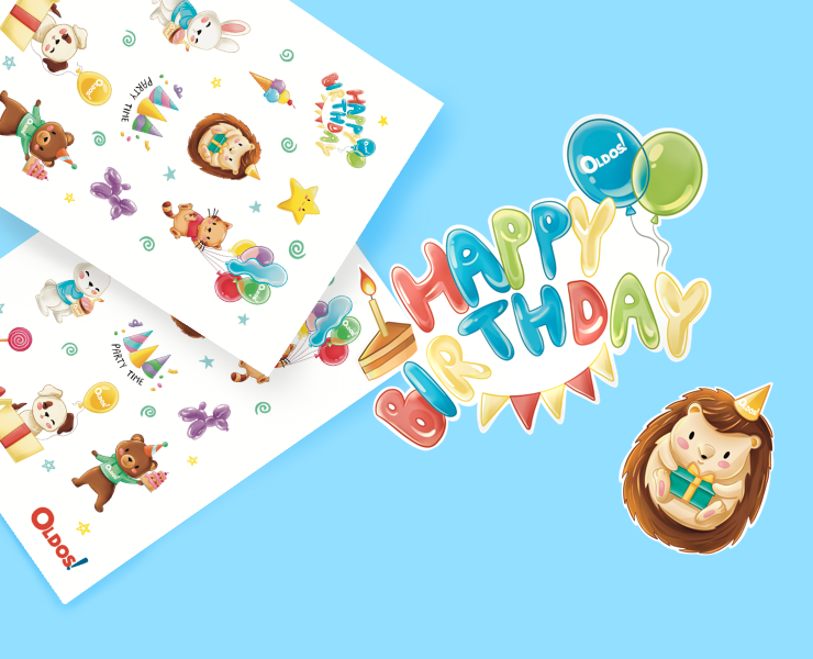 Стикерпак "День рождения" — Брендинг, Иллюстрация на Dprofile
