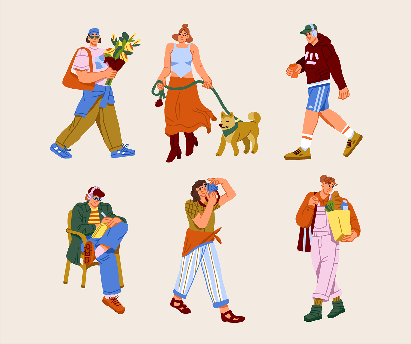 Bright Characters for Editorial — Изображение №1 — Иллюстрация на Dprofile