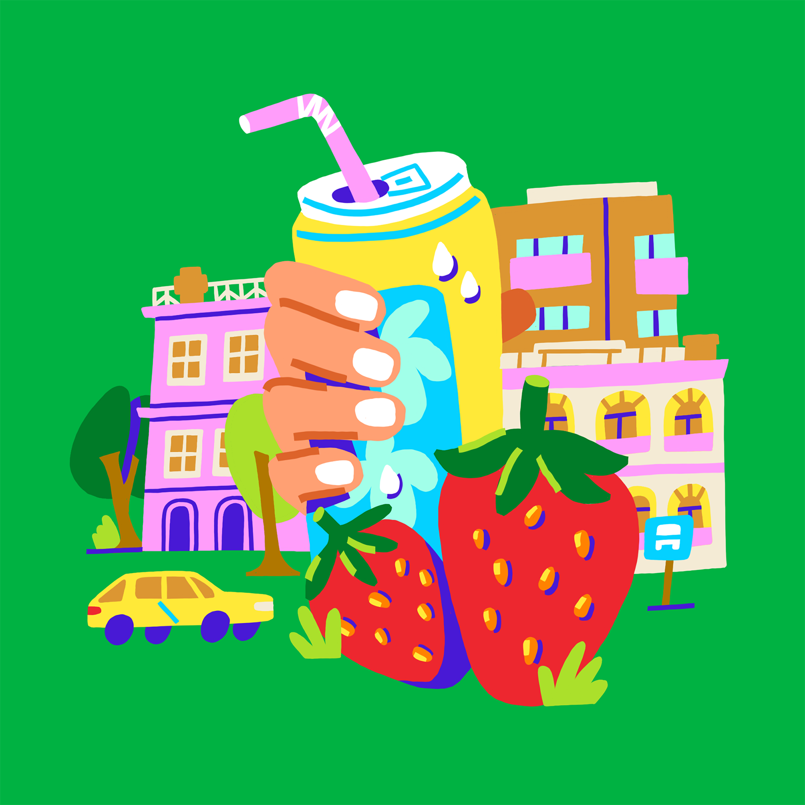 Summer Vibes — Playful Illustration Series — Изображение №8 — Иллюстрация на Dprofile
