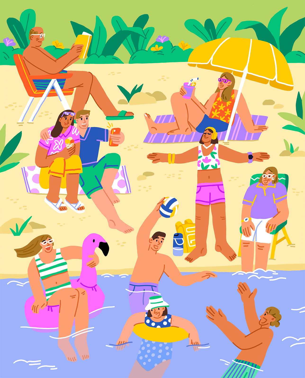Summer Vibes — Playful Illustration Series — Изображение №3 — Иллюстрация на Dprofile