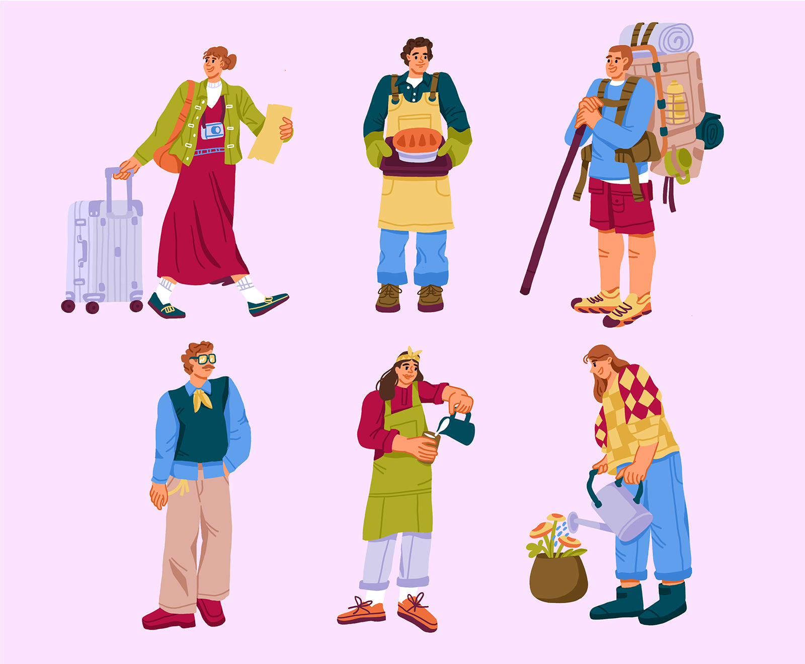 Bright Characters for Editorial — Изображение №4 — Иллюстрация на Dprofile