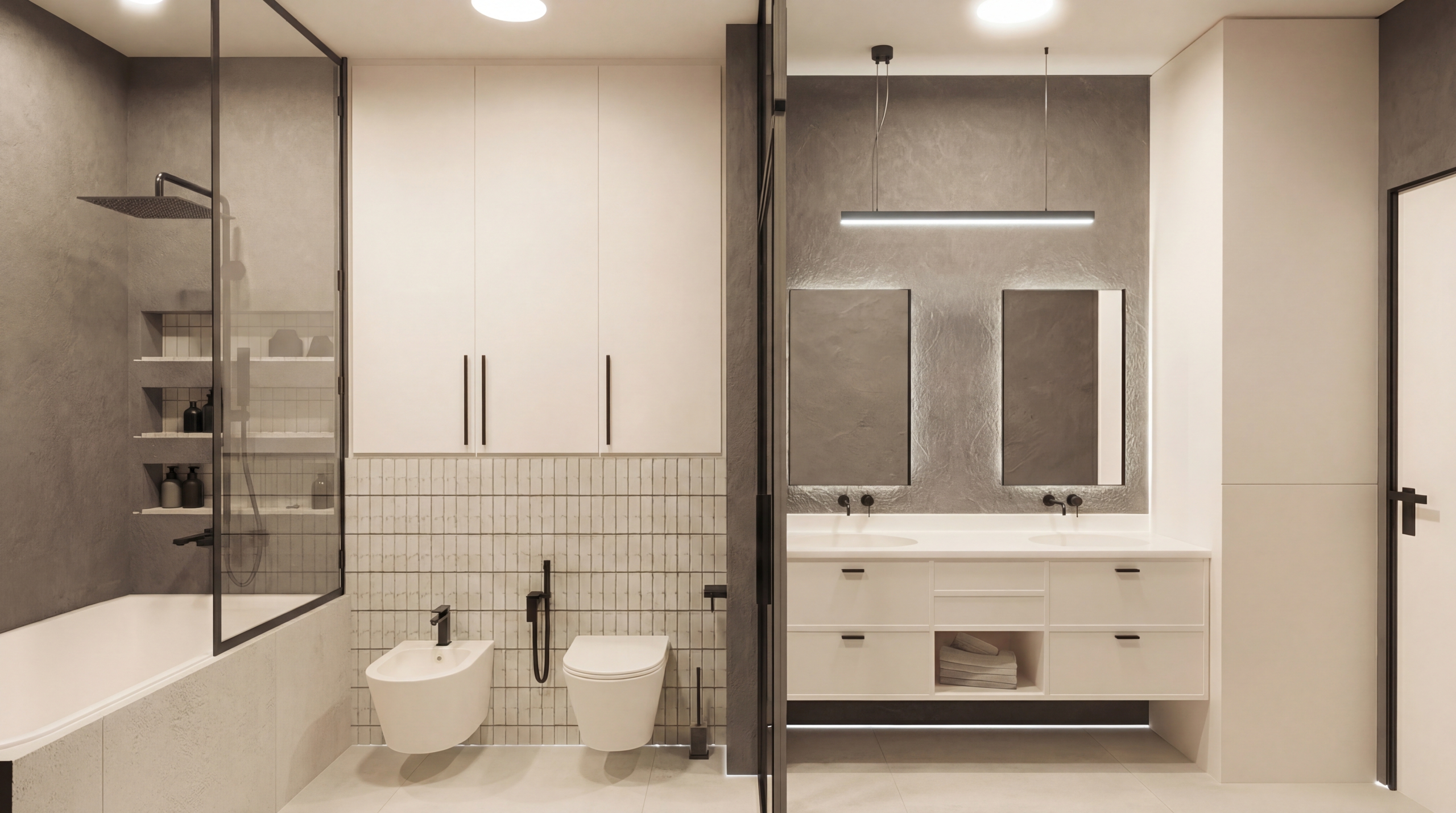 Создание 3D визуализации ванной комнаты — 26 м² — Изображение №4 — 3D, Архитектура на Dprofile