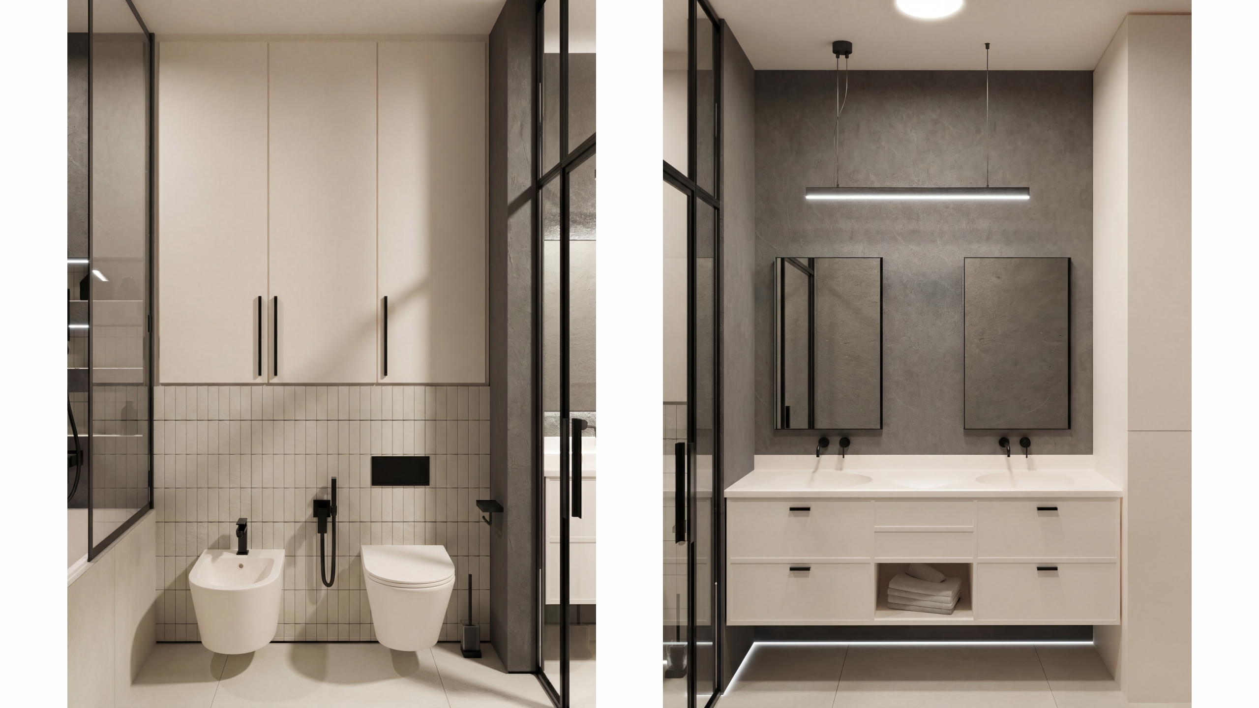 Создание 3D визуализации ванной комнаты — 26 м² — Изображение №3 — 3D, Архитектура на Dprofile