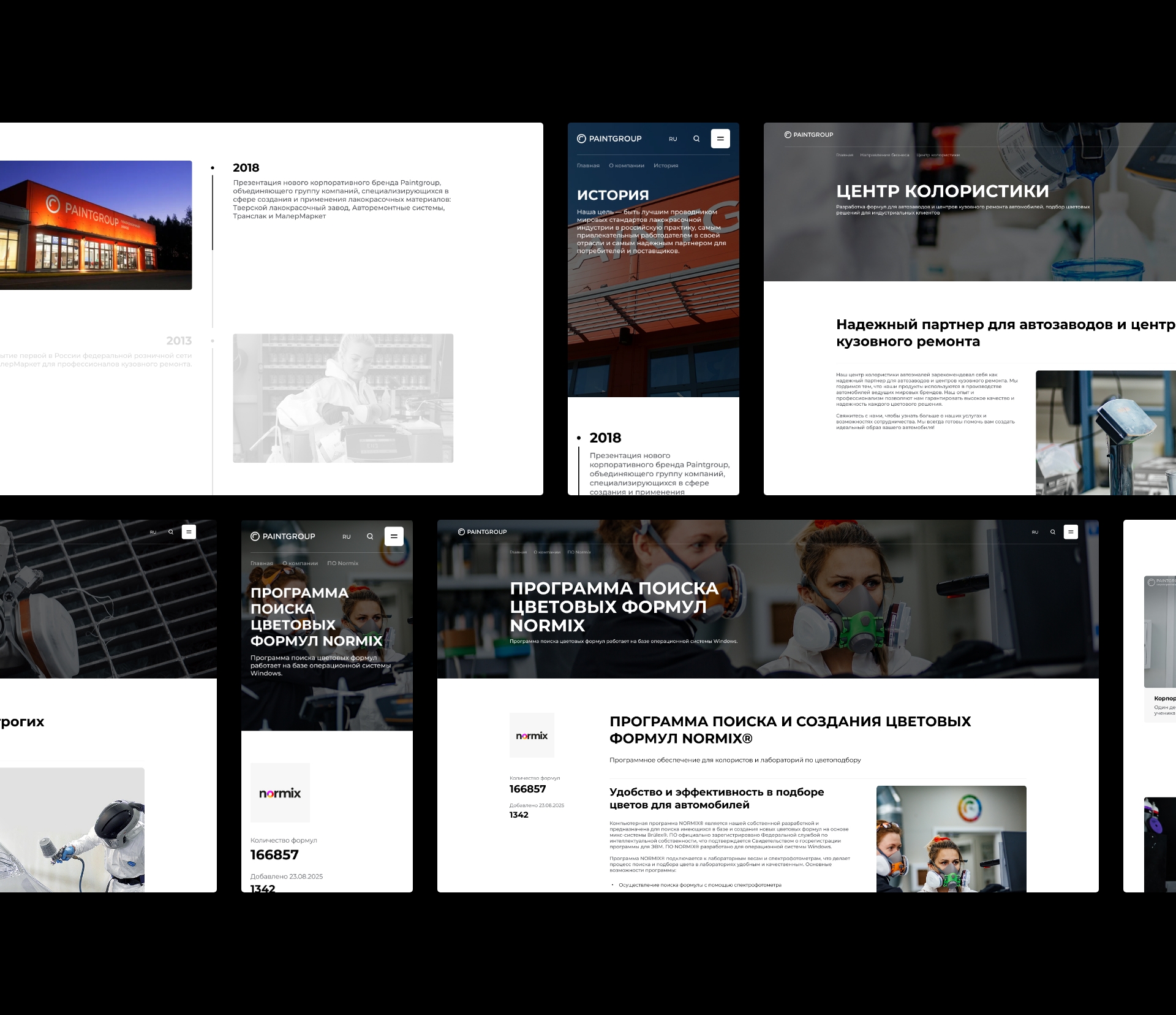 Производитель ЛКМ «Paintgroup» — Изображение №10 — Интерфейсы на Dprofile