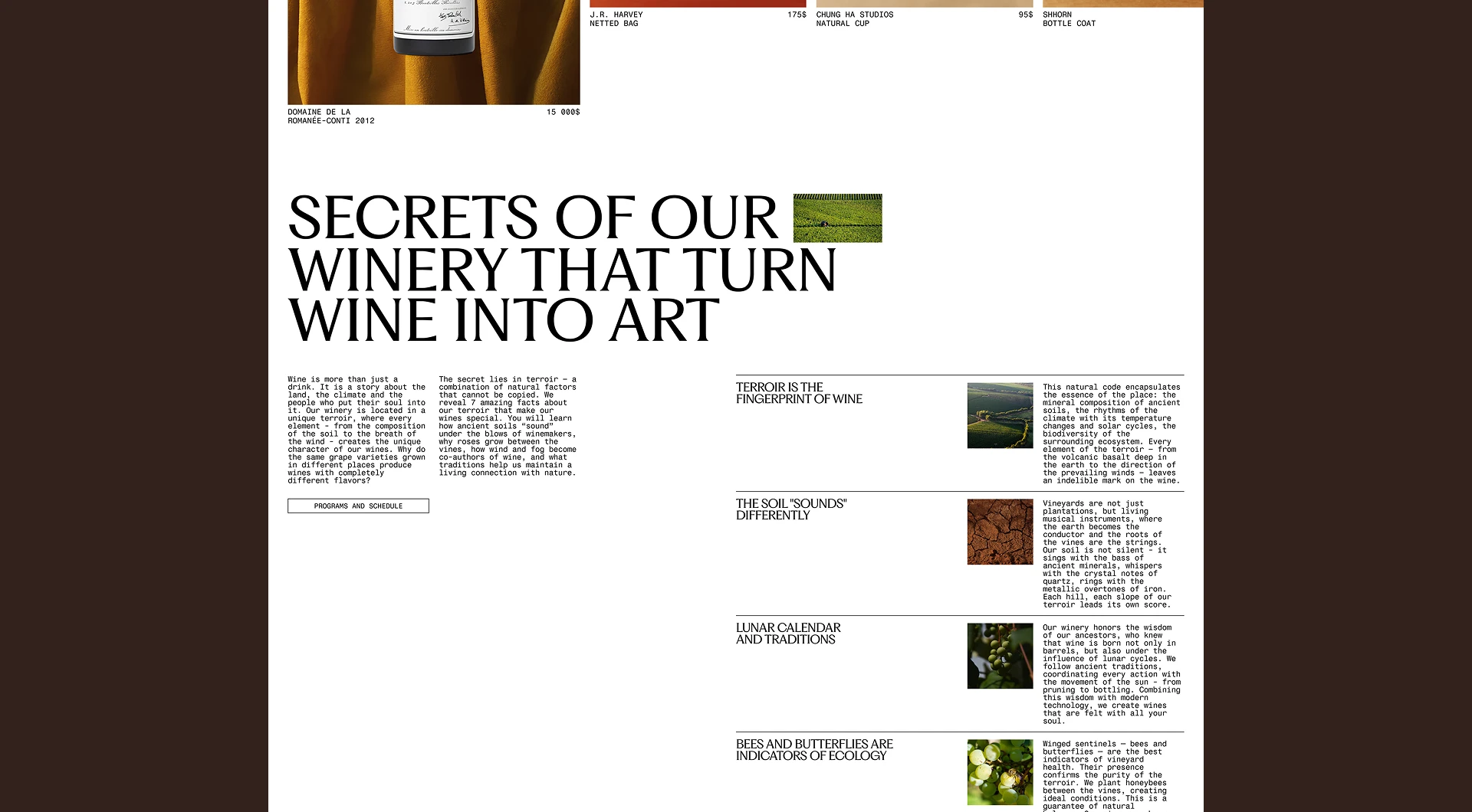 CRUVE. Winery — Изображение №5 — Интерфейсы на Dprofile