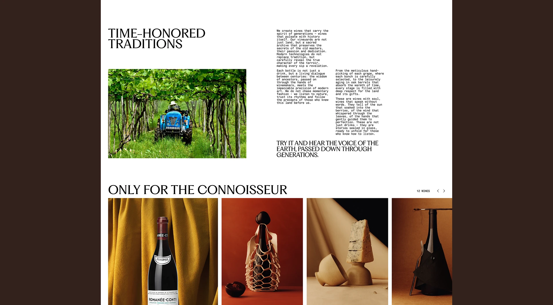 CRUVE. Winery — Изображение №4 — Интерфейсы на Dprofile