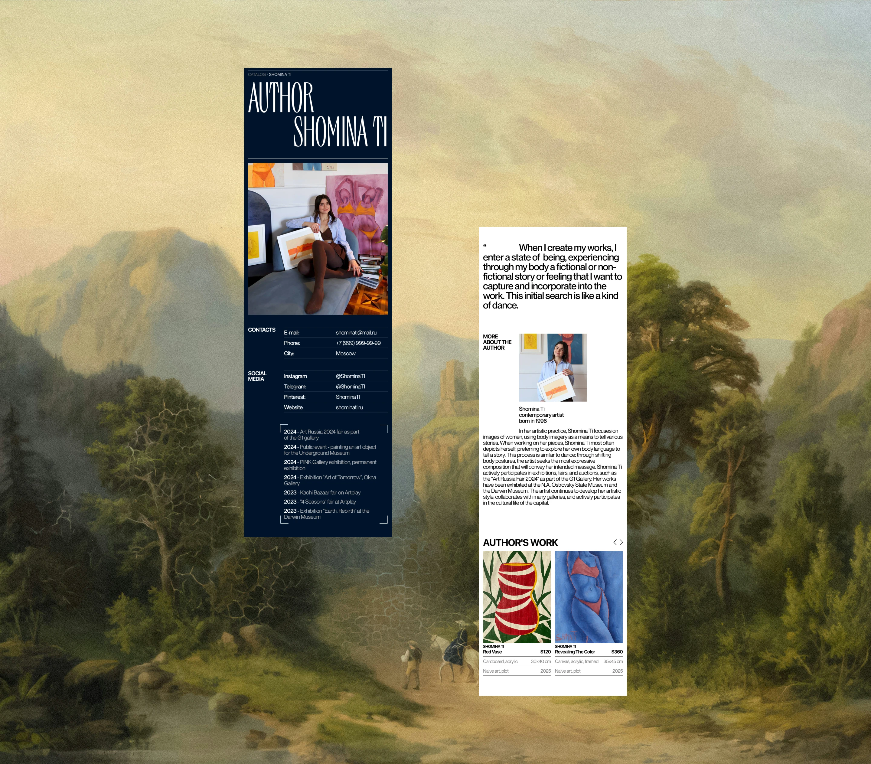 TRACE. Art Gallery | UX/UI Design — Изображение №14 — Интерфейсы на Dprofile