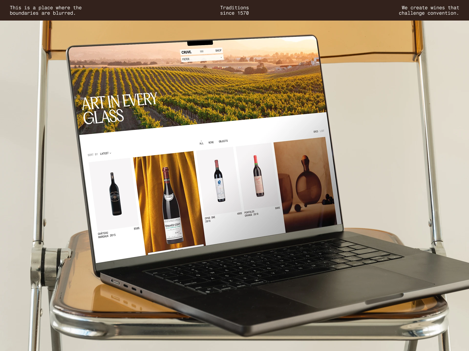 CRUVE. Winery — Изображение №1 — Интерфейсы на Dprofile