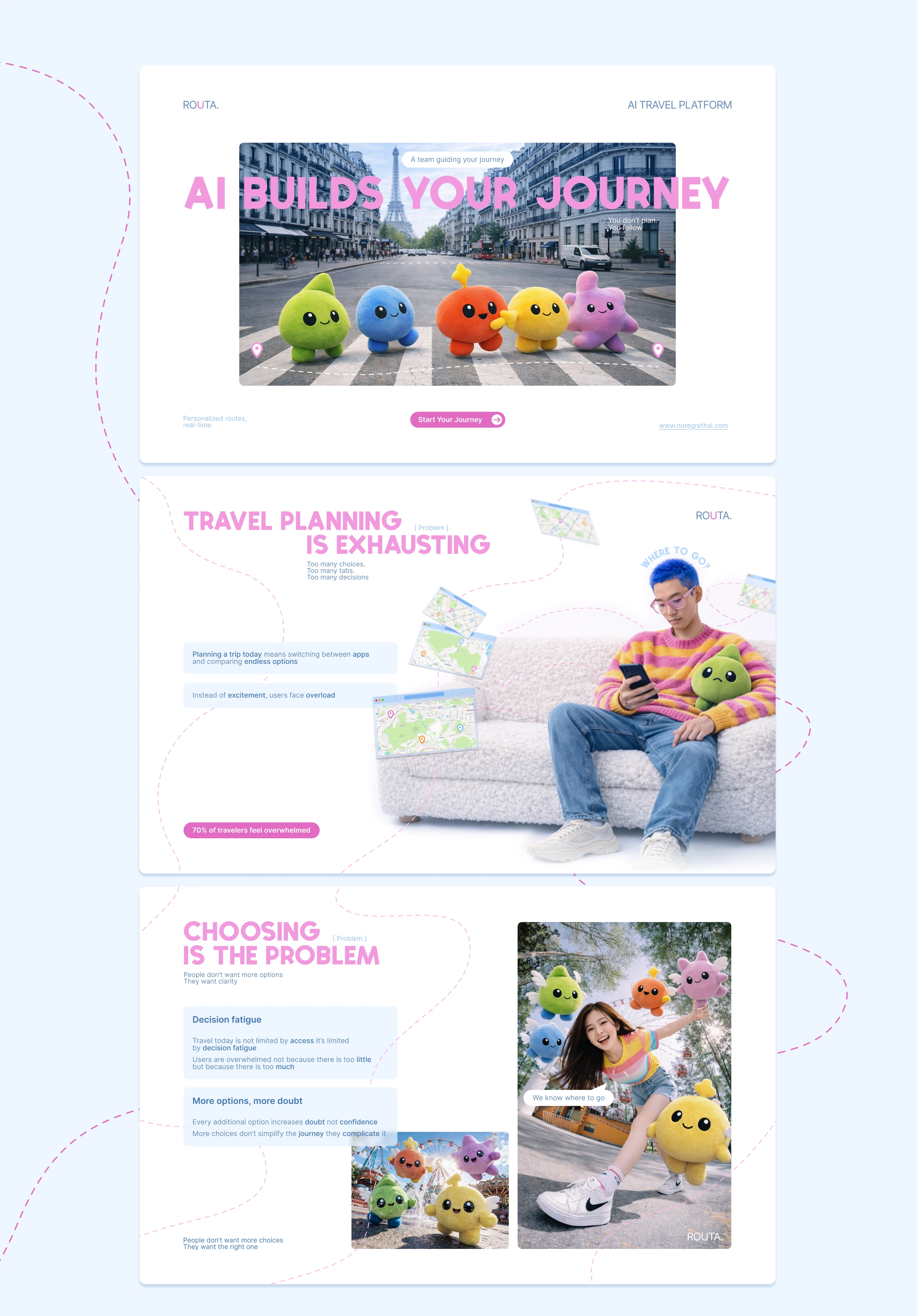 Product Presentation | AI Travel Planning — Изображение №3 — Интерфейсы, Брендинг на Dprofile