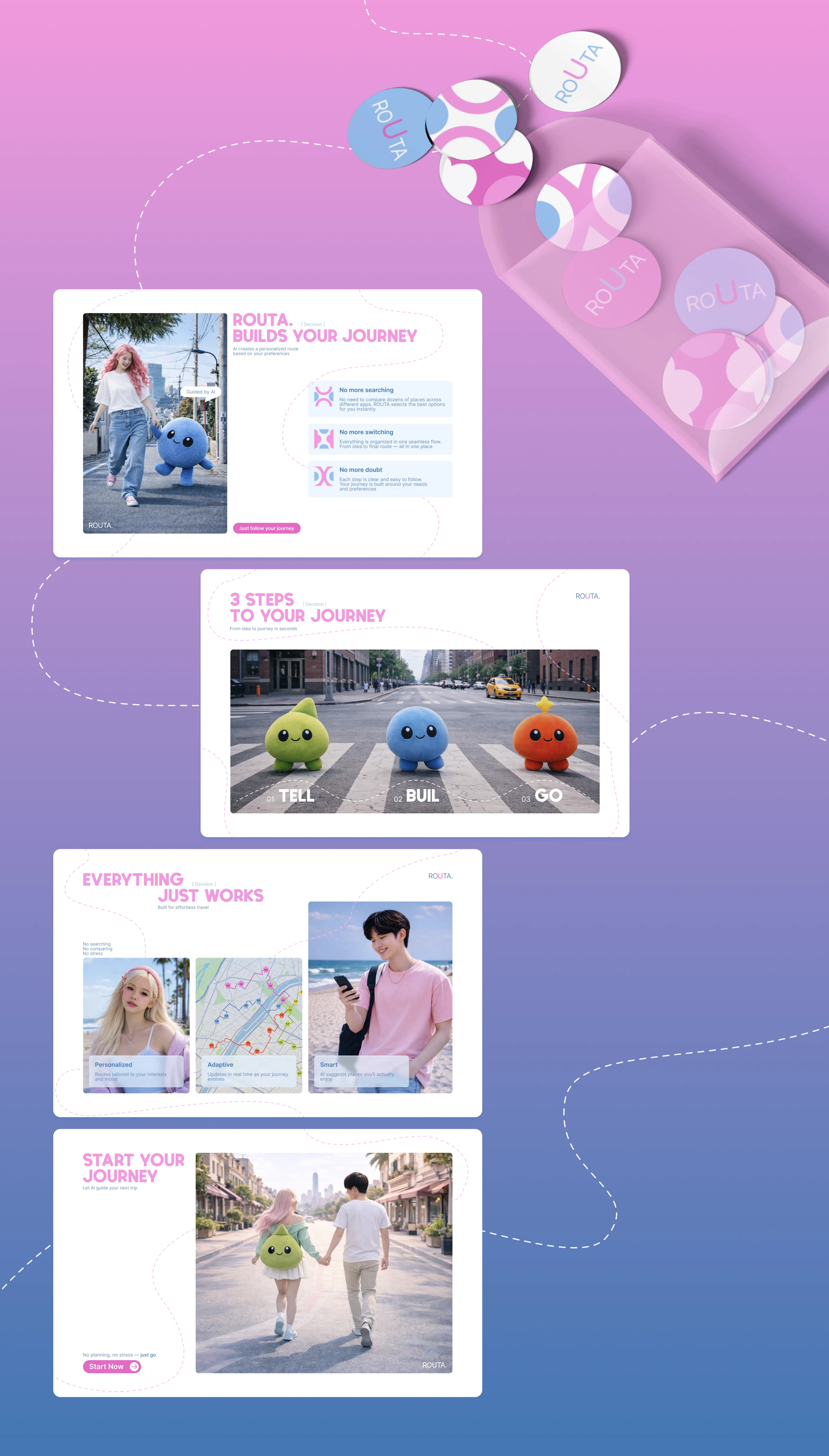 Product Presentation | AI Travel Planning — Изображение №8 — Интерфейсы, Брендинг на Dprofile