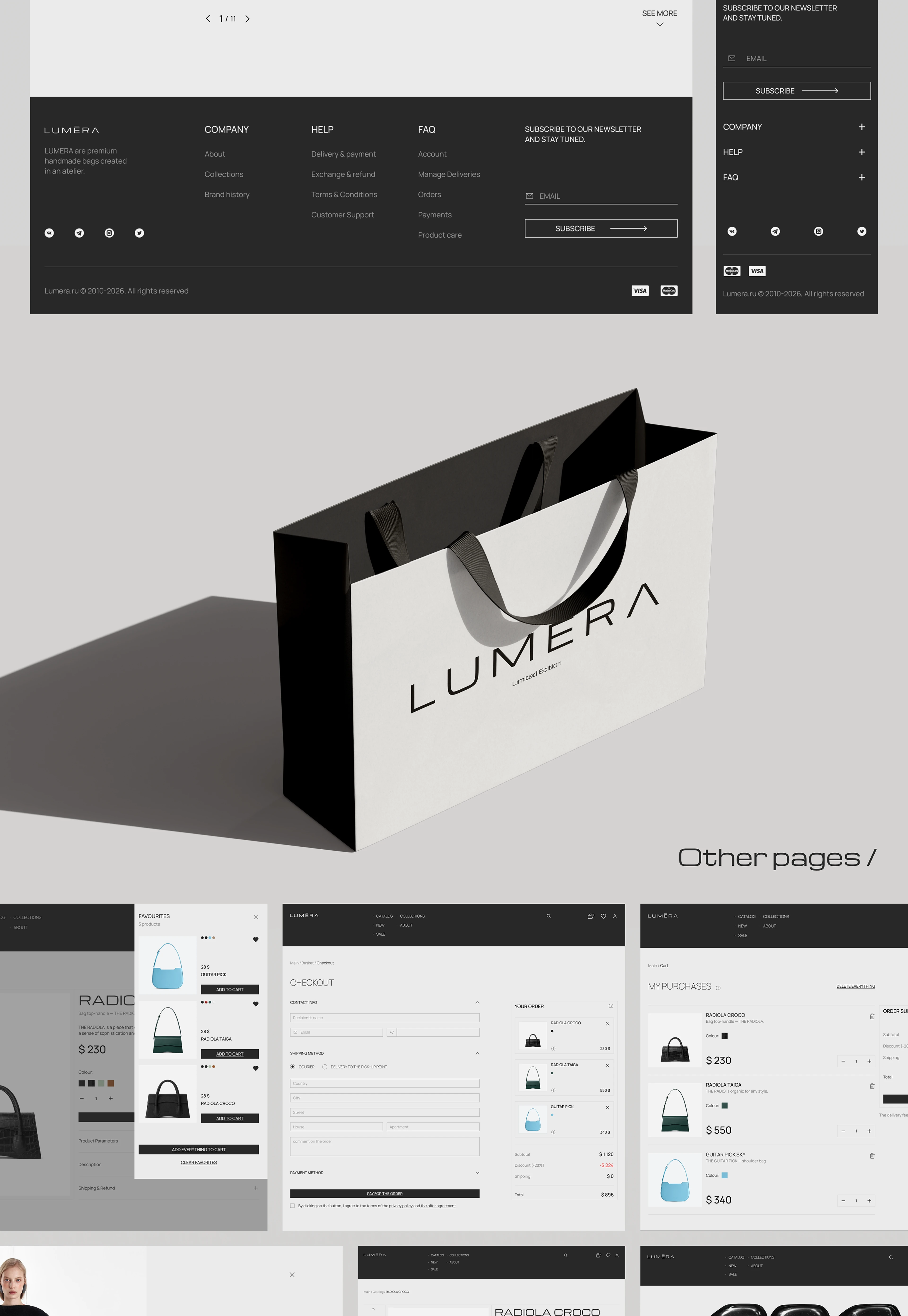 Веб-дизайн для электронной коммерции Lumera — Изображение №11 — Интерфейсы, Промдизайн на Dprofile