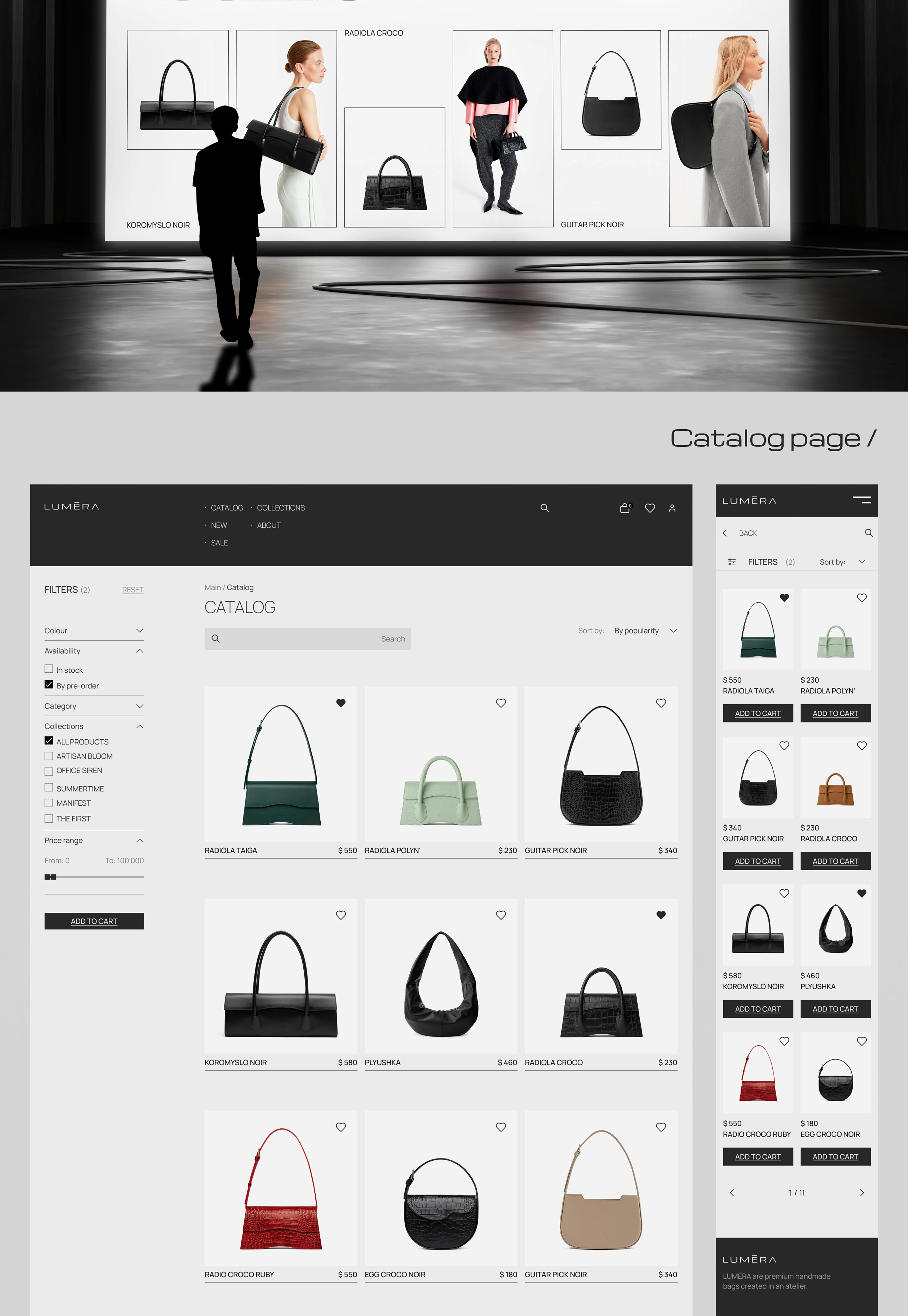 Веб-дизайн для электронной коммерции Lumera — Изображение №10 — Интерфейсы, Промдизайн на Dprofile